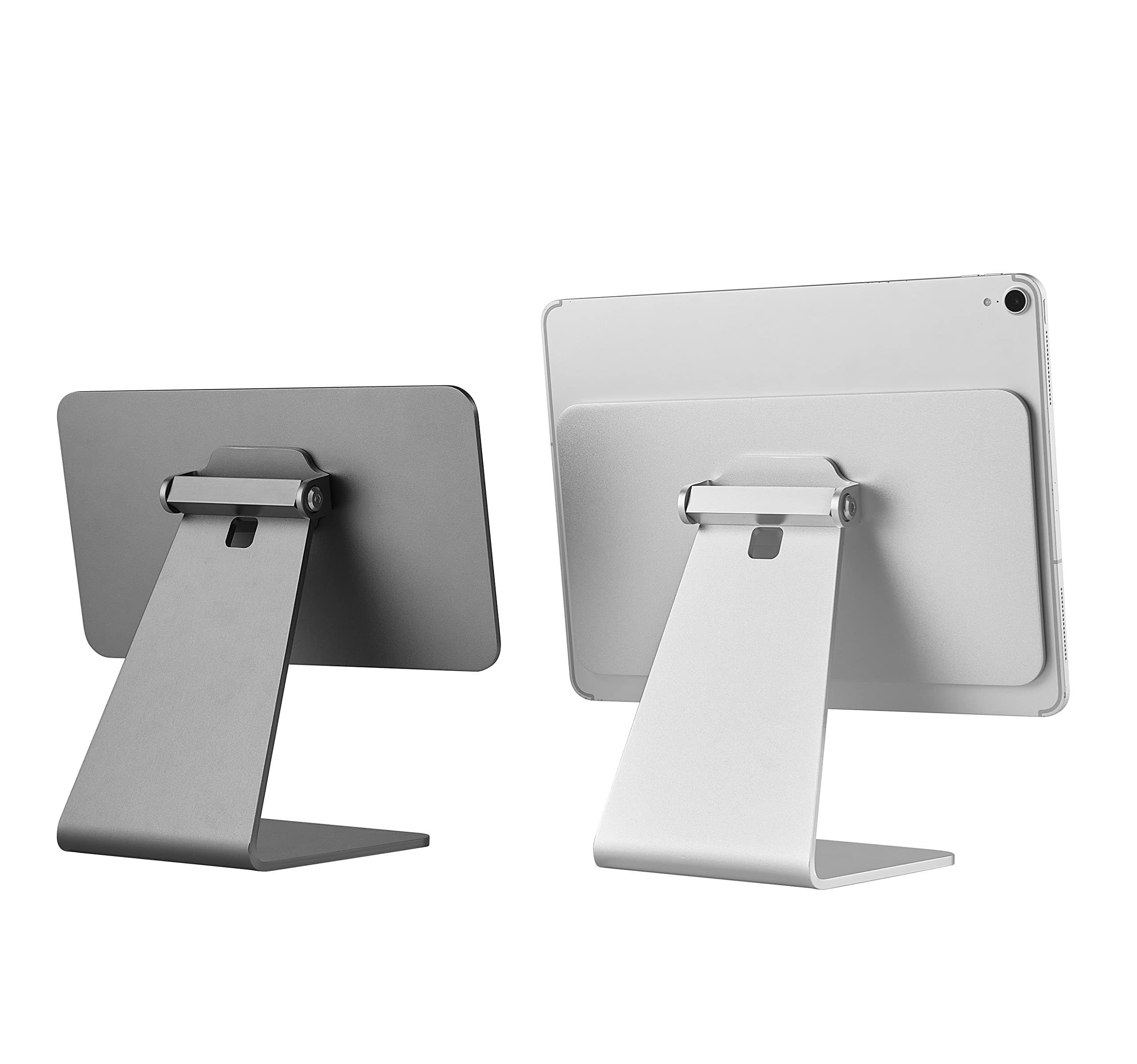 Magnetic Stand Holder for iPad Pro 12.9 & iPad Air 13 - Adjustable Silver Tablet Mount | Perfect for Home Office, Bedside, Kitchen & Travel Use