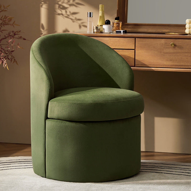 Elegant Vanity Chair with Storage - Upholstered Makeup Stool with Hidden Compartment for Bedroom, Dressing Room & Beauty Salon - Perfect for Cosmetics, Jewelry & Accessories Organization