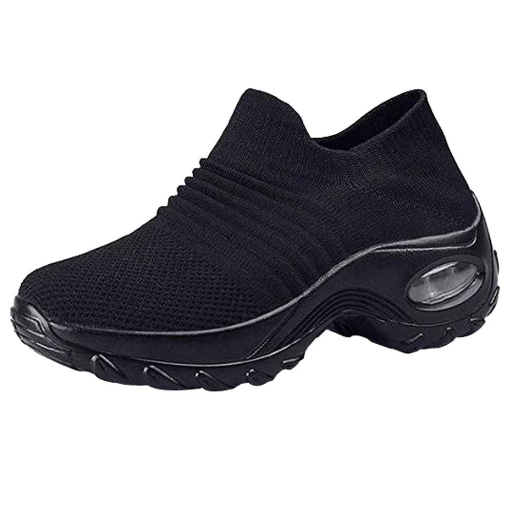 Lightweight Women's Sports Shoes - Breathable Mesh Running Shoes with Thick Cushioned Platform for Comfort & Support - Perfect for Gym, Jogging & Casual Wear