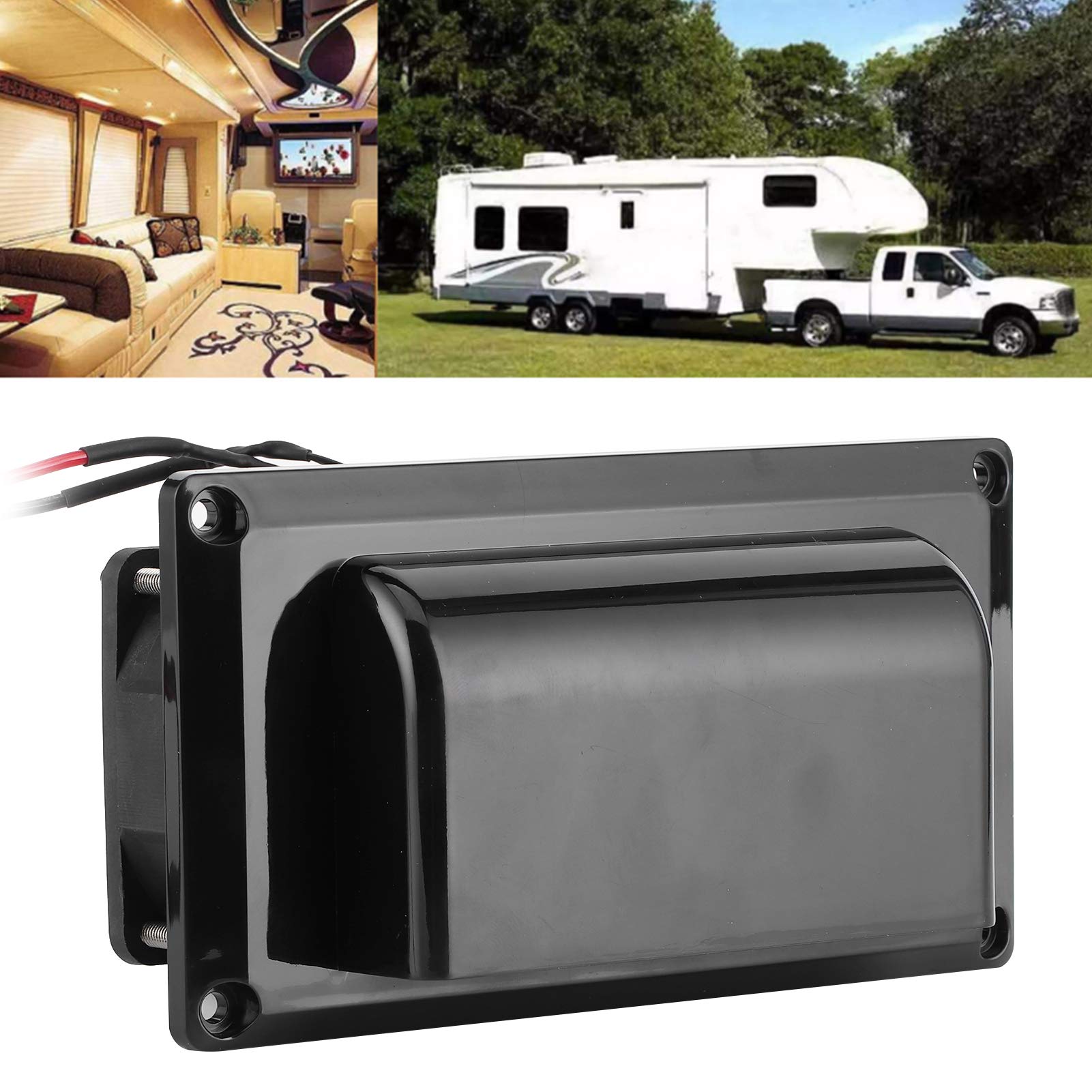 KIMISS RV Caravan Ventilation Exhaust Fan - Side Air Vent Accessory for HVAC Ducting, Furnace Parts & Heaters | Improve Airflow in Campers, Trailers & Tiny Homes