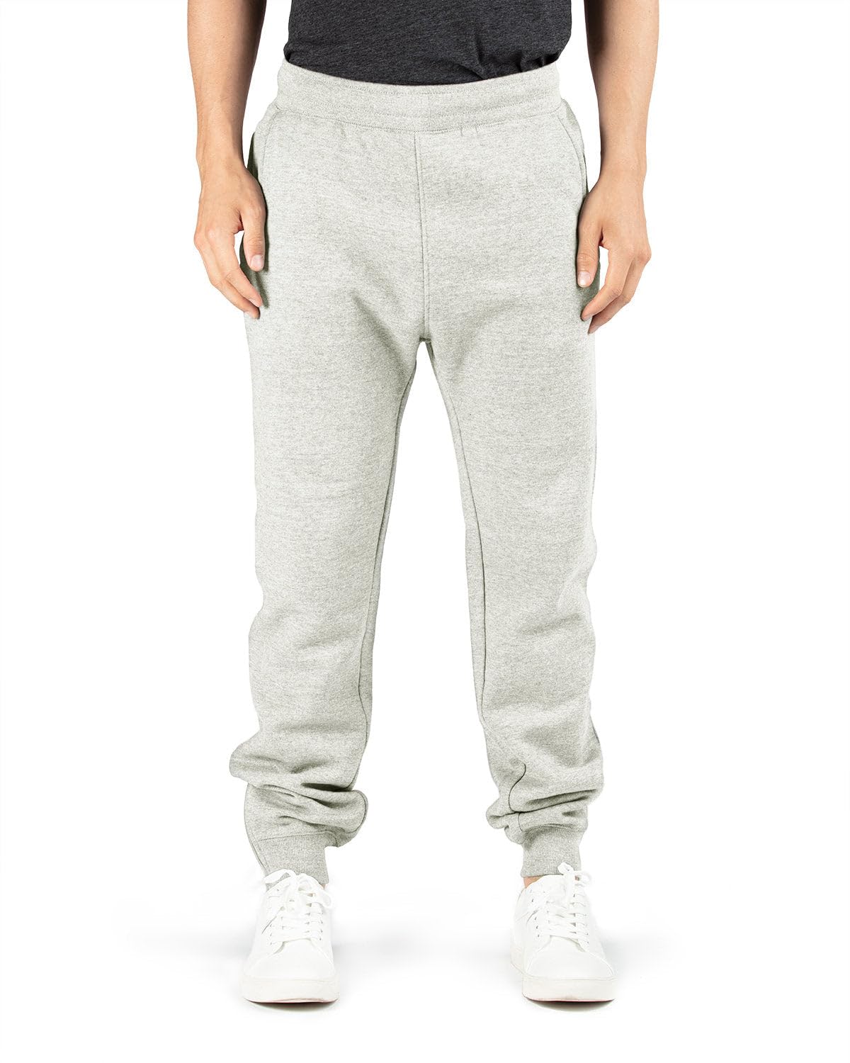 Threadfast Apparel Unisex Ultimate Fleece Jogger Pants - Soft & Warm Oatmeal Heather Sweatpants for Men & Women | Perfect for Lounge, Yoga, Running & Casual Wear