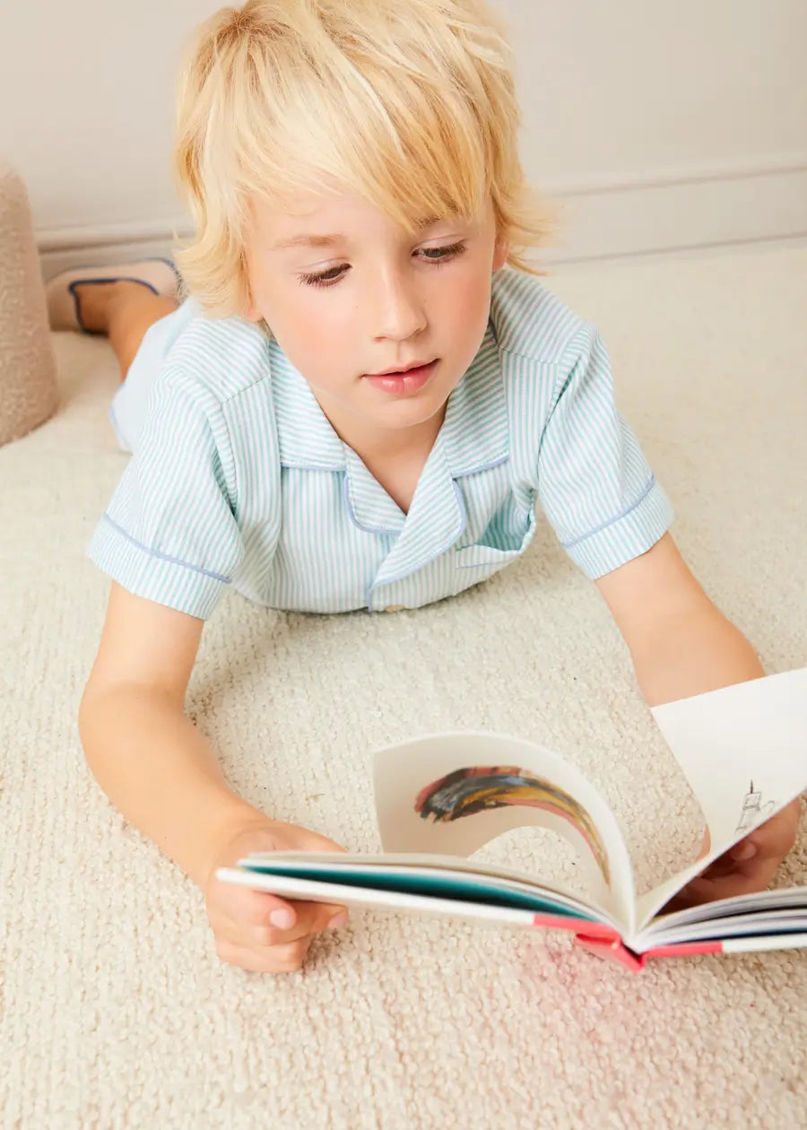 Rochester Striped Boys Pajama Set - Soft Cotton Sleepwear for Kids - Perfect for Bedtime & Lounging at Home