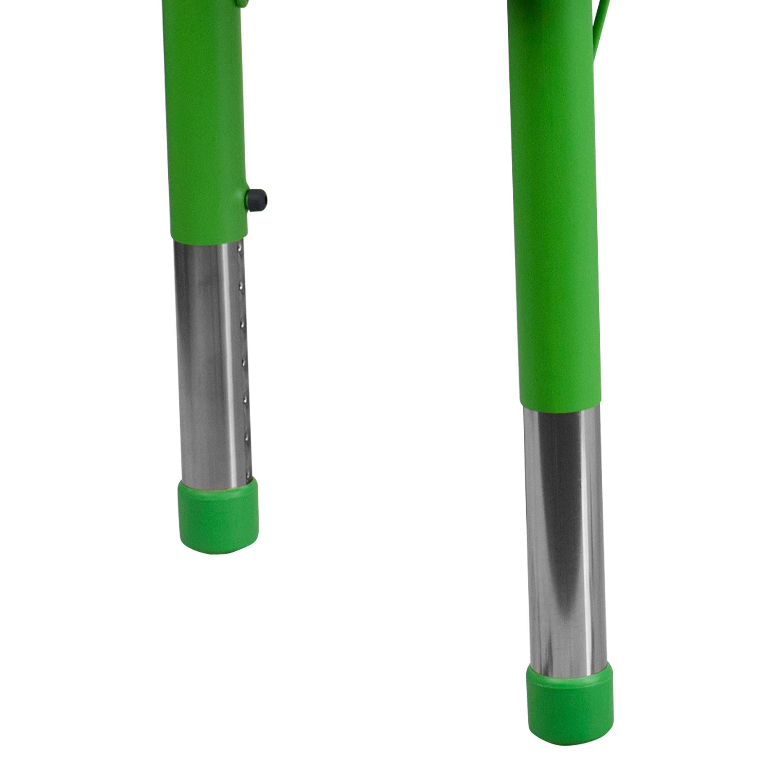EMMA + OLIVER 23.625x47.25 Inch Green Plastic Adjustable Height Kids Activity Table - Perfect for Preschool Classrooms, Daycare Centers & Home Playrooms