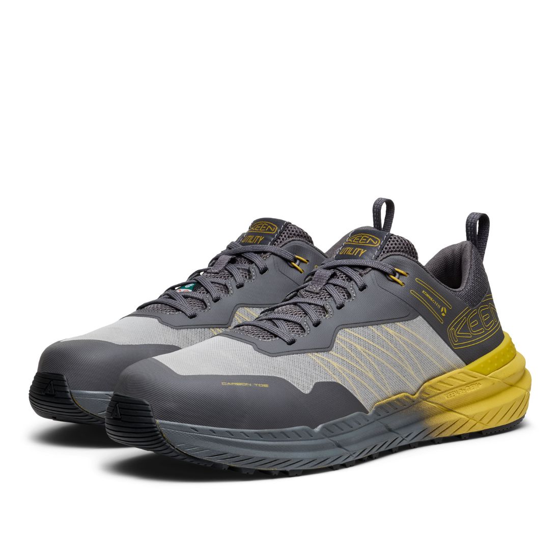 Keen Speedworks Men's Composite Toe Athletic Work Shoes - Lightweight Safety Footwear for Construction & Warehouse - OSHA Approved for Workplace Protection