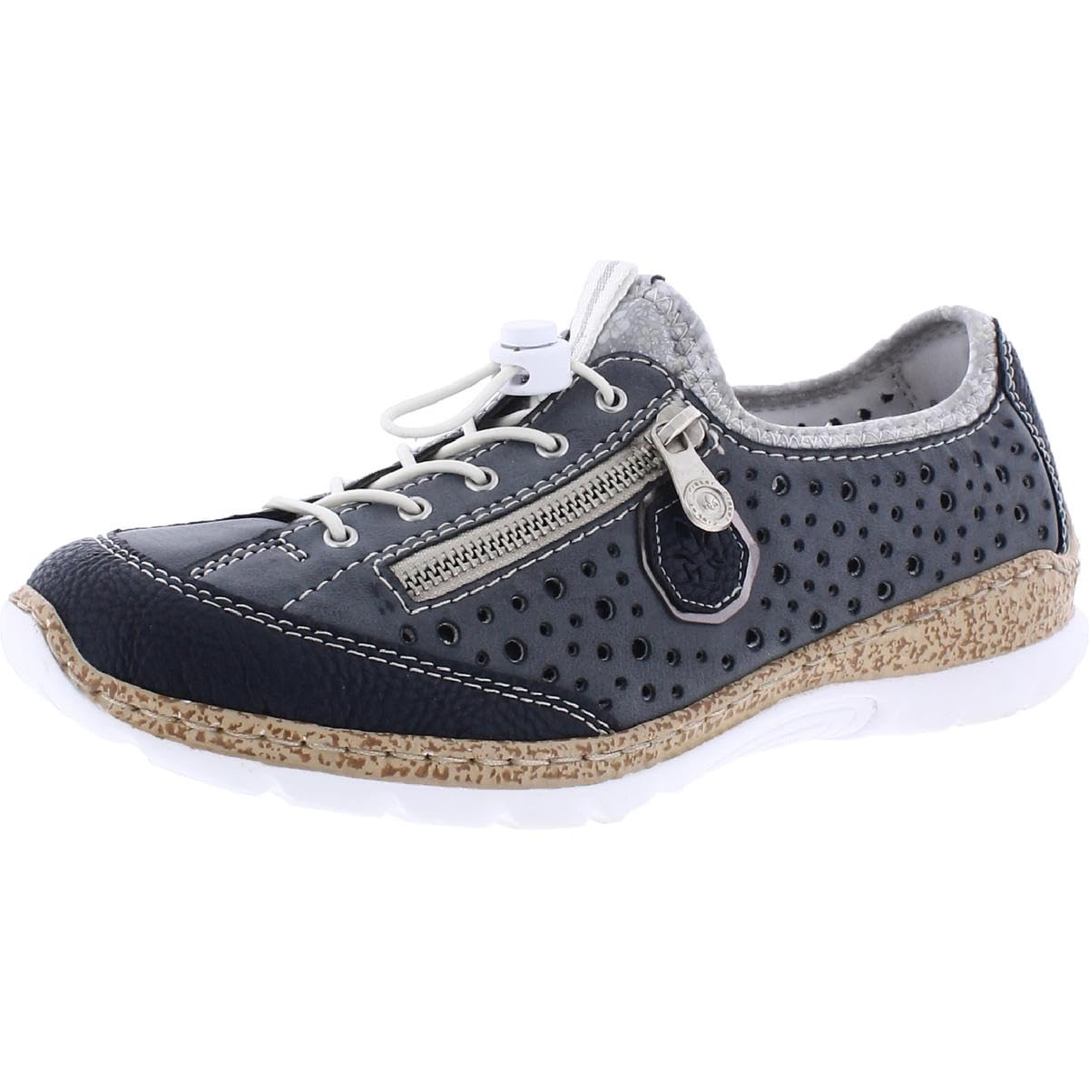 Rieker Women's N42p6-14 Comfortable Low-Top Sneakers - Lightweight Walking Shoes for Women, Casual Fashion Sneakers for Everyday Wear, Work & Travel