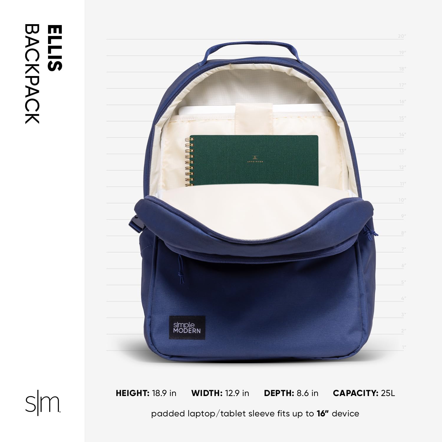 Simple Modern Ellis Backpack for School - Durable Bookbag for Kids & Teens | Elementary, Middle & High School Backpack for Boys & Girls | Sunset Riptide Design | Perfect for Daily Use, Travel & Outdoor Activities