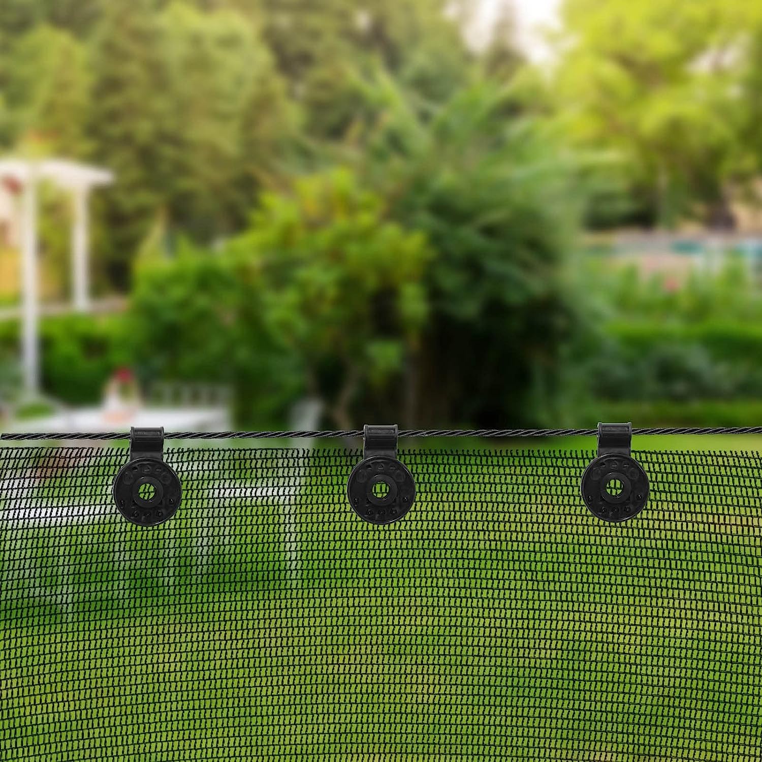 Shade Cloth Heavy Duty Lock Grip Clips, Tarp Clips, Fixed Clips for Shade Cloth (50pcs) - Ideal for Garden, Greenhouse, and Outdoor Canopy Securing
