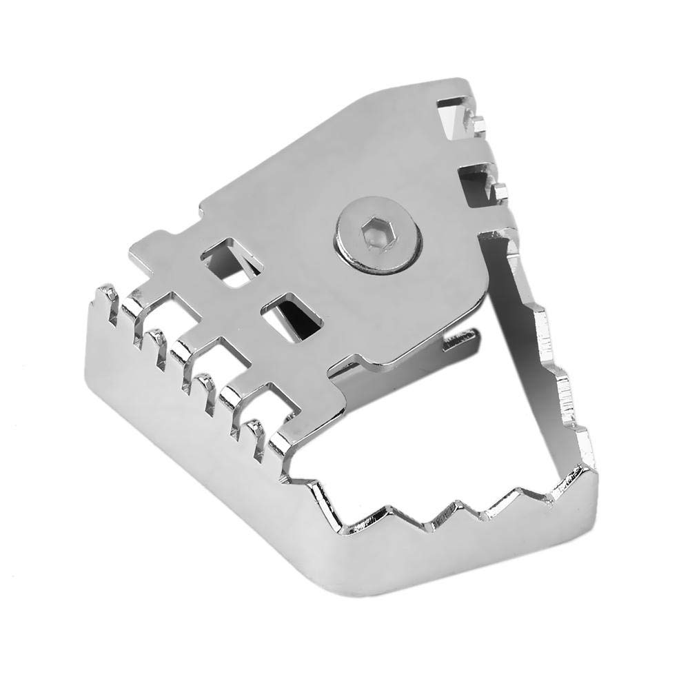 Motorcycle Rear Brake Pedal Extender - Enlarged Foot Brake Lever Extension Pad for BMW F800GS F700GS (Plating) - Improve Comfort & Control for Long Rides & Off-Road Adventures