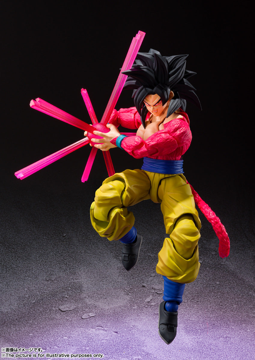 Bandai S.H.Figuarts Dragon Ball GT Super Saiyan 4 Goku Action Figure - Collectible Anime Toy for Display & Play - Perfect for DBZ Fans & Model Collectors