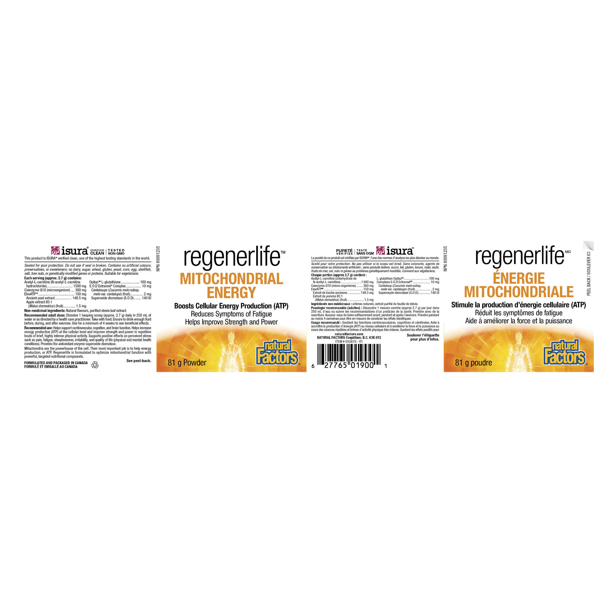 RegenerLife Mitochondrial Optimization Supplement - Boost Energy, Enhance Cellular Health & Longevity - Perfect for Athletes, Biohackers & Anti-Aging Enthusiasts