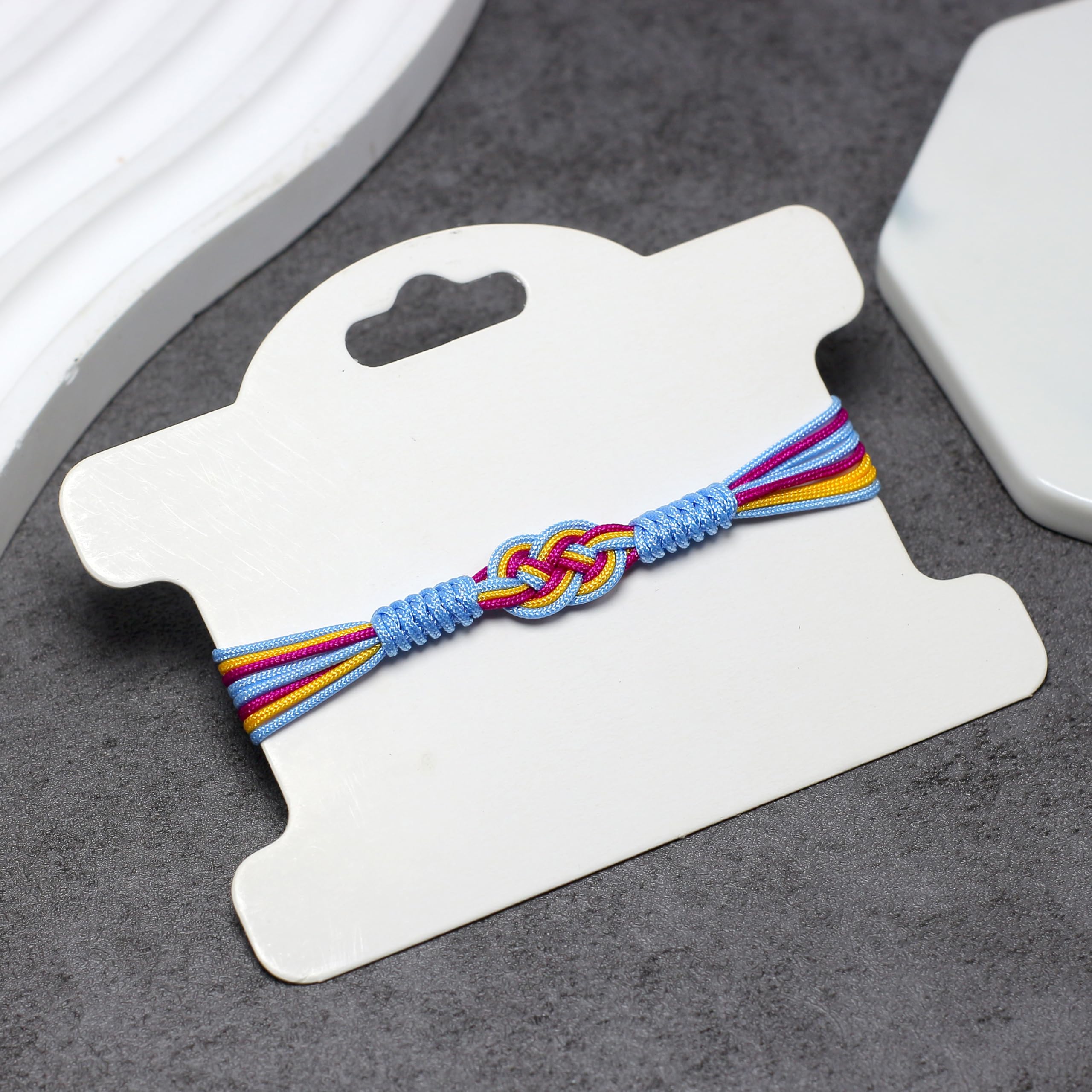 Pansexual Infinity Bracelet - LGBTQIA+ Pride Love Wrist Wrap for Women & Men - Boho Rope Surfer Bracelet - Unisex Pan Pride Jewelry Gift for Couples, Friends & Allies - Perfect for Pride Parades, Festivals & Everyday Wear