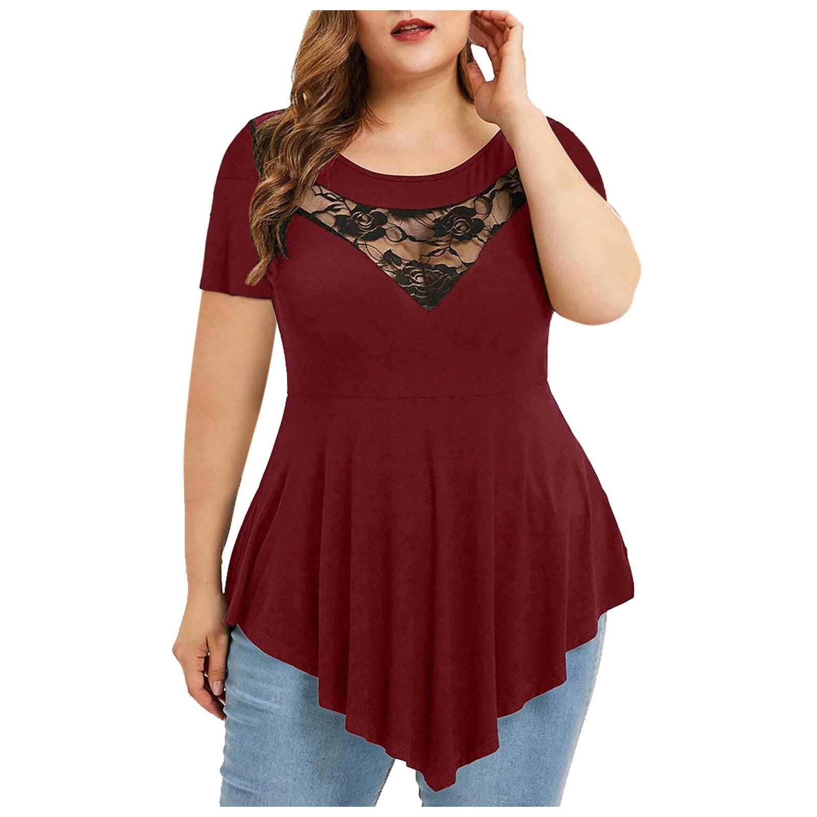 Women's Casual Square Neck Puff Sleeve T-Shirts - Loose Fit Athletic Tops for Dressy & Everyday Wear | Perfect for Workouts, Office & Weekend Outings