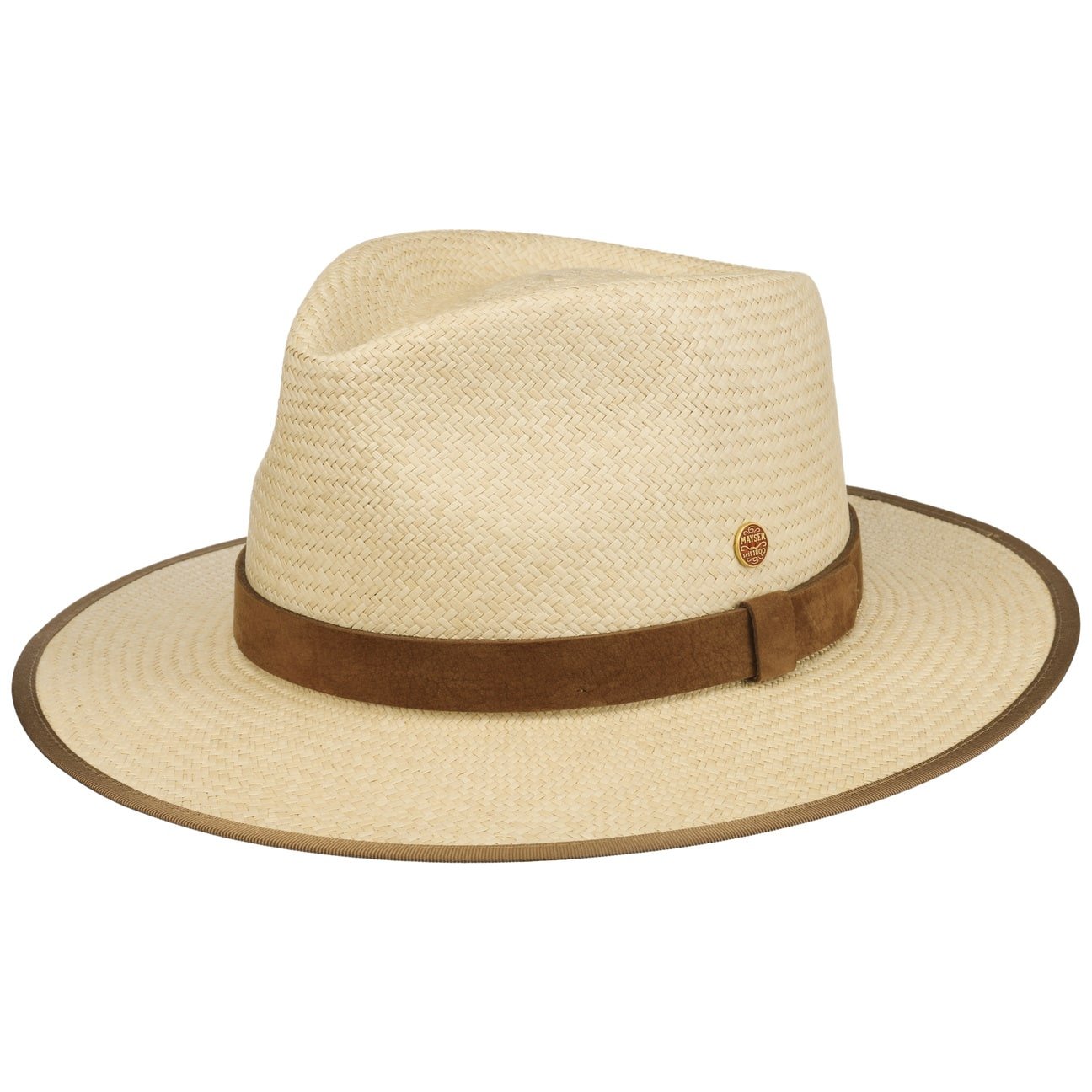 Authentic Fernando Panama Hat by Mayser - Handwoven Straw Sun Hat for Men & Women - Perfect for Beach, Summer Vacations & Outdoor Adventures