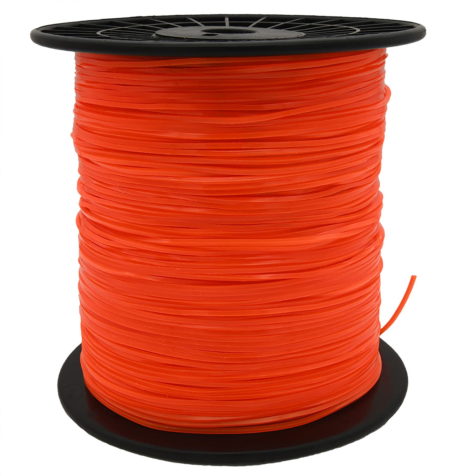 KAKO 080 Commercial Grade Square Trimmer Line - .080-Inch x 1200-Ft Weed Wacker String for Most String Trimmers (Orange) - Ideal for Lawn Care, Yard Maintenance & Professional Landscaping