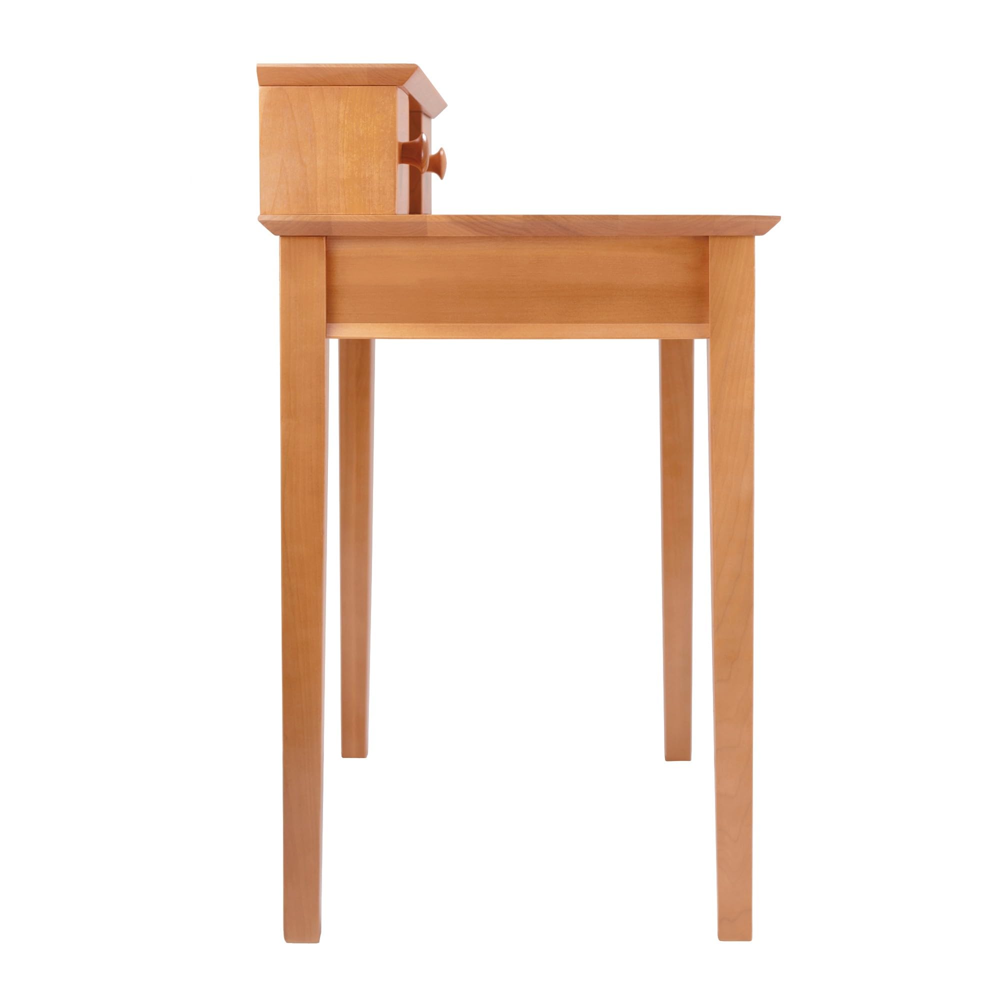 Winsome Studio Home Office Desk - Modern Writing Desk with Honey Finish for Study, Work & Productivity | Perfect for Small Spaces & Remote Work