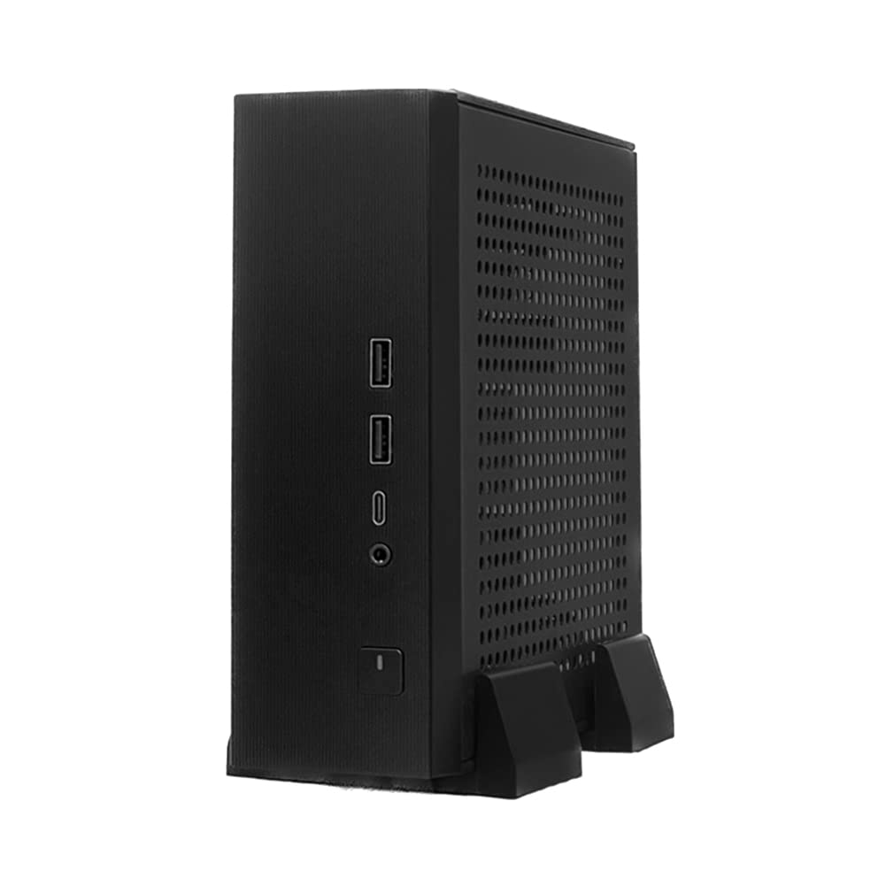 Clyictz Mini ITX Computer Case - Compact Desktop PC Chassis with Wall Mount Support | Perfect for Small Space Gaming & Home Office Setup