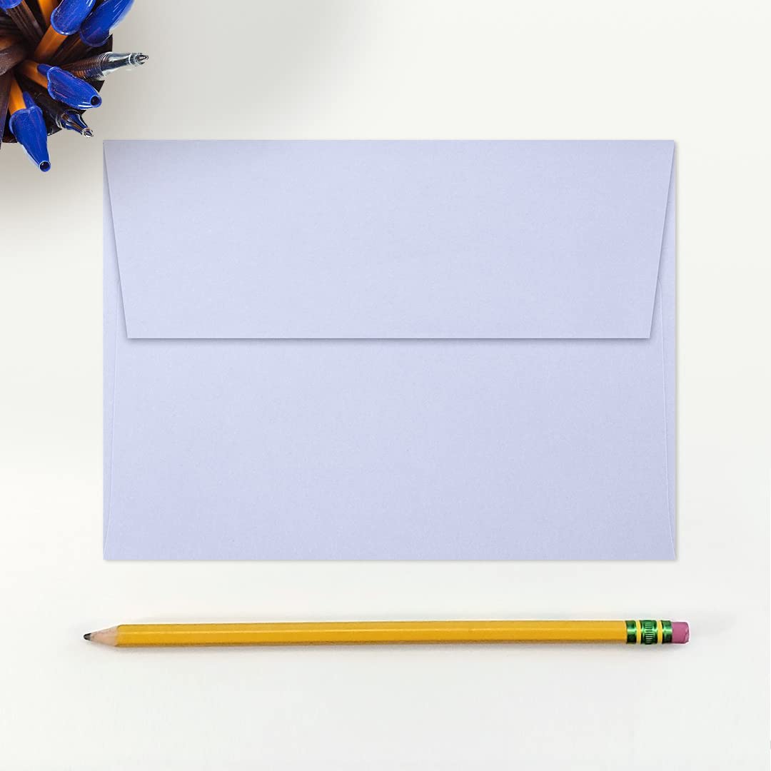 LUXPAPER A7 Invitation Envelopes 5x7 Cards - 80 lb. Lilac Purple Printable Envelopes with Peel & Press Seal - 1000 Pack (5.25x7.25 in) - Perfect for Wedding Invitations, Greeting Cards, Business Correspondence & Special Events