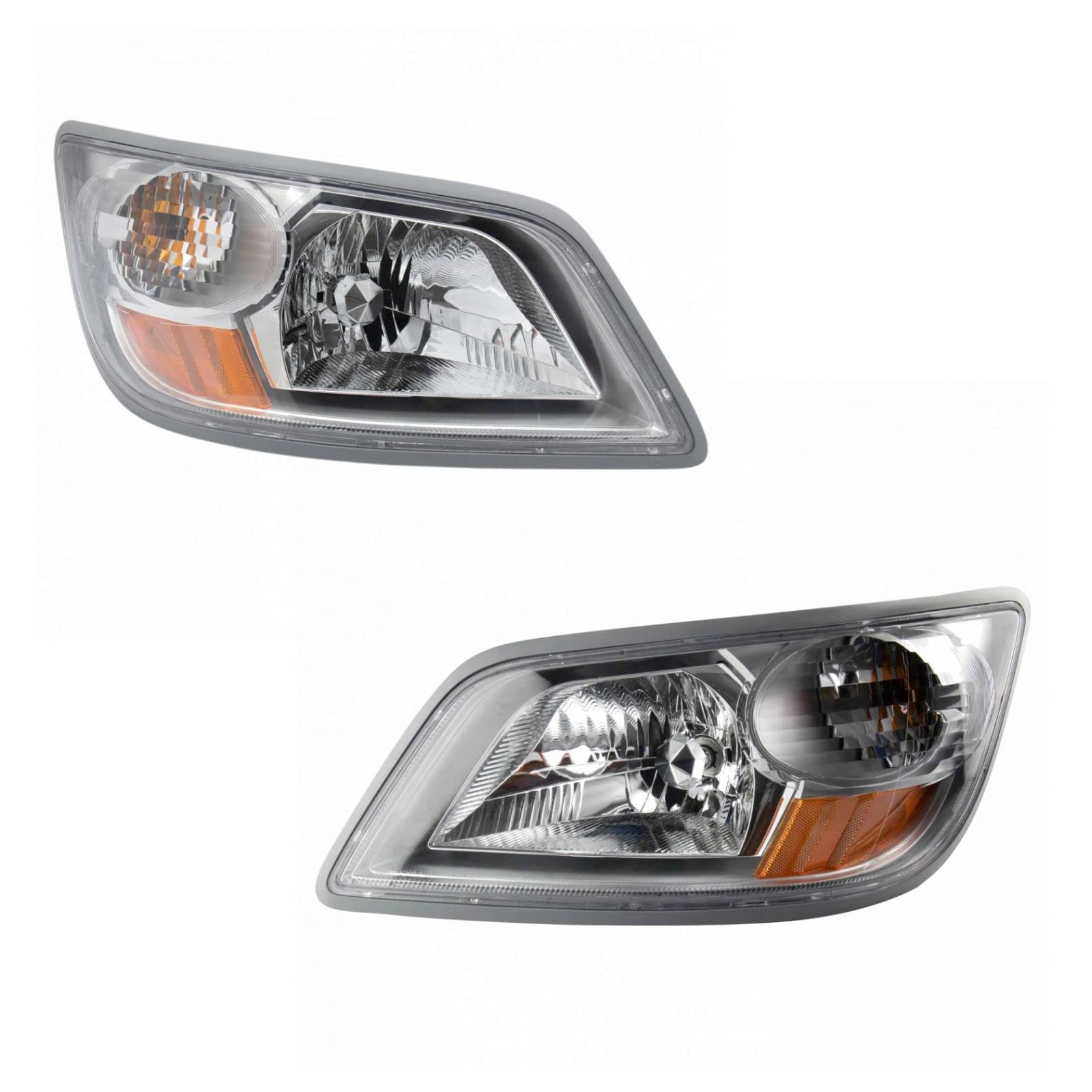 Hino Truck Headlight Lamp Assembly Kit - Pair Set of 2 (LH & RH) - Durable Replacement Headlights for Improved Night Driving Safety