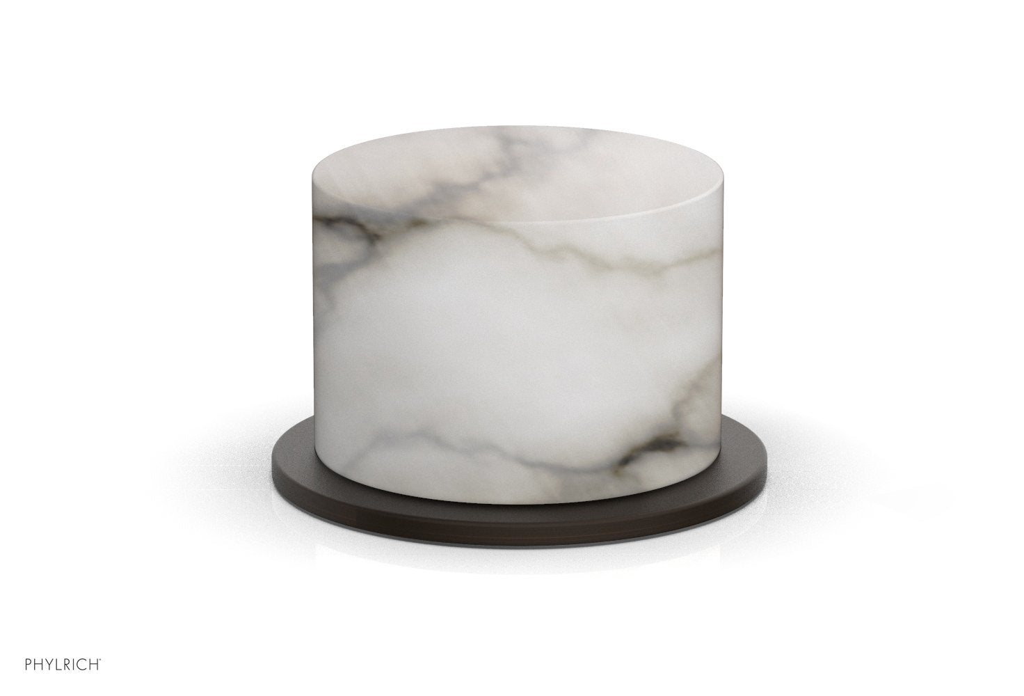 BASIC II Volume Control/Diverter Trim with White Marble Handle - 230 37 - Perfect for Bathroom and Shower Faucet Upgrades