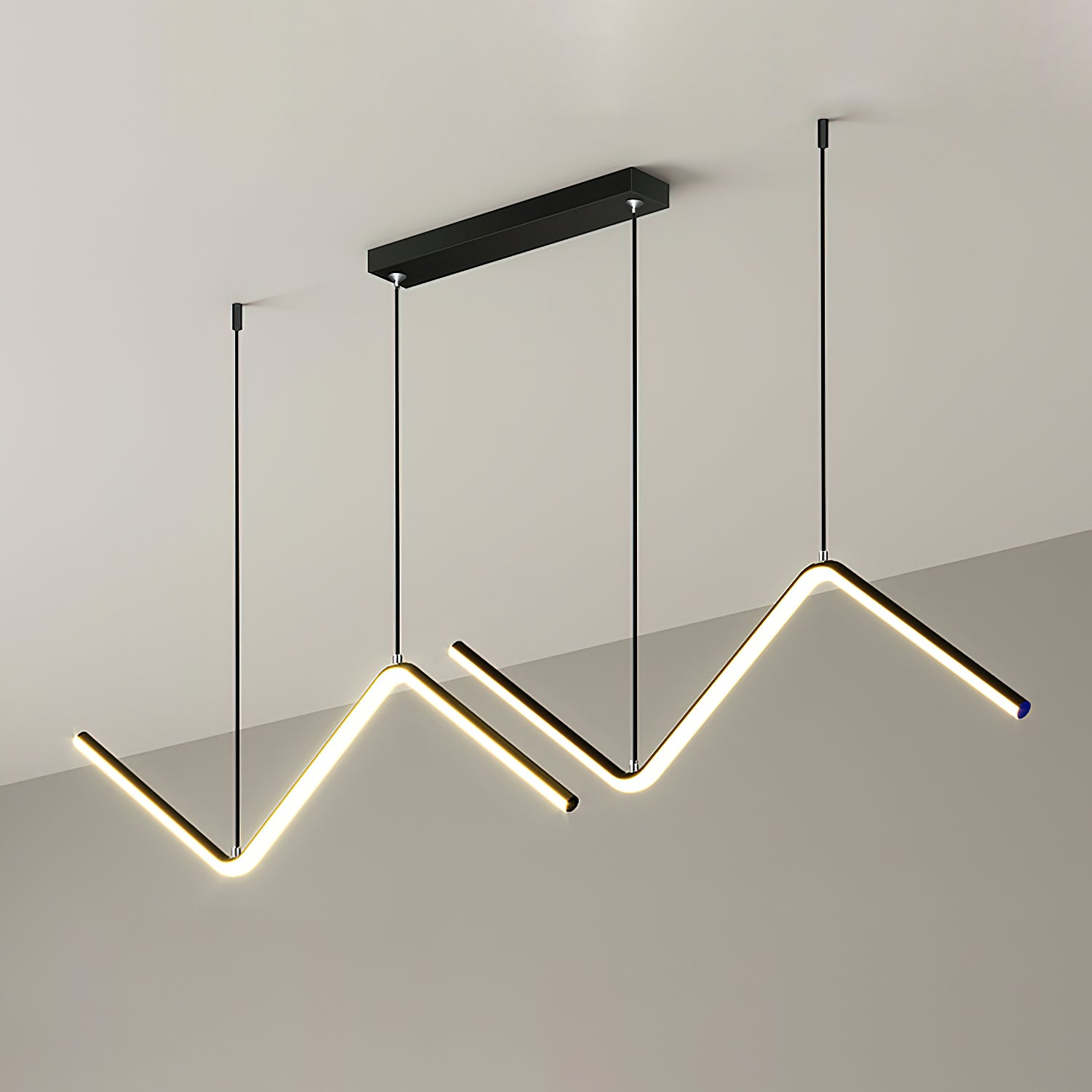 Modern Creative Silicone Line Pendant Lamp - Adjustable LED Hanging Light for Living Room, Bedroom, Dining Room & Office Decor