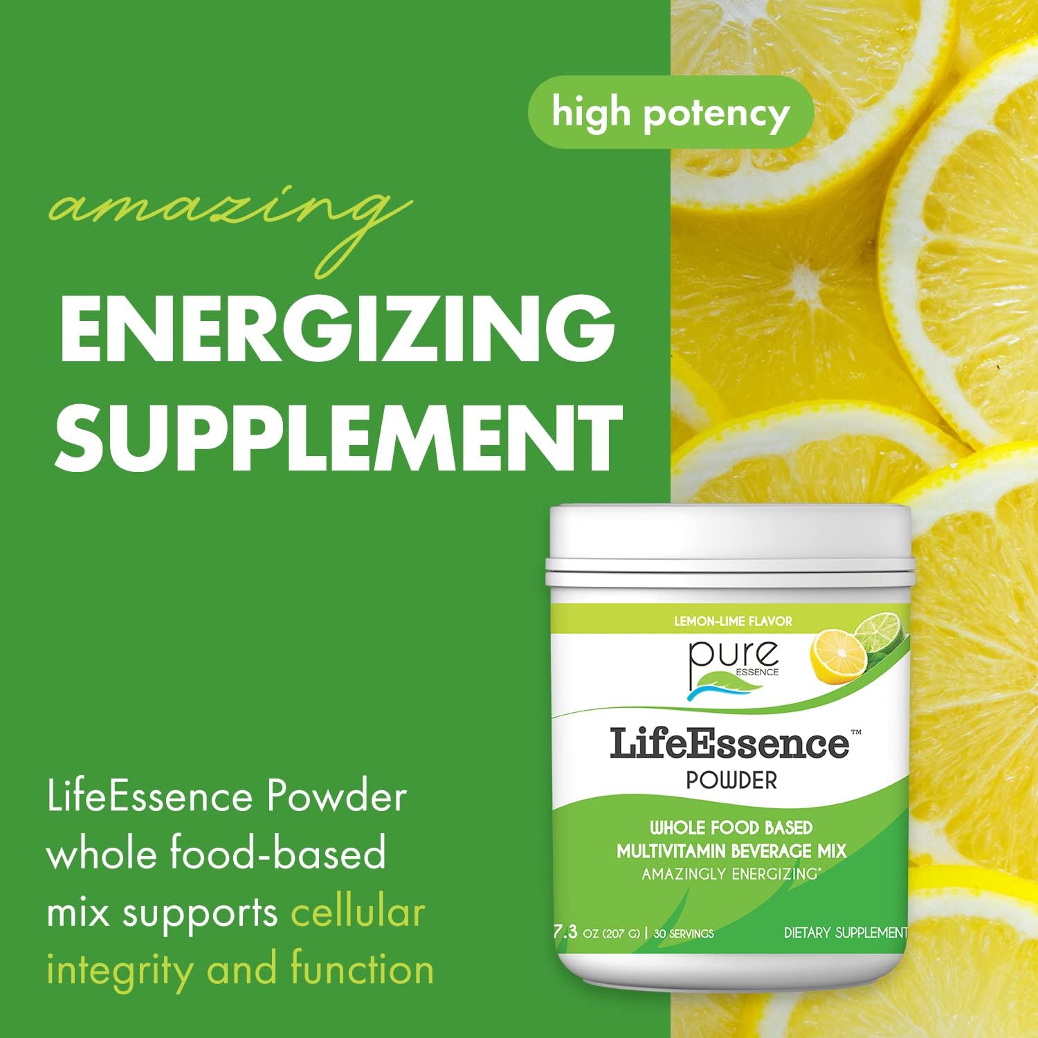 Pure Essence LifeEssence™ Powder - Premium Nutritional Supplement for Energy & Vitality | Ideal for Daily Wellness Routine, Fitness Enthusiasts & Active Lifestyles