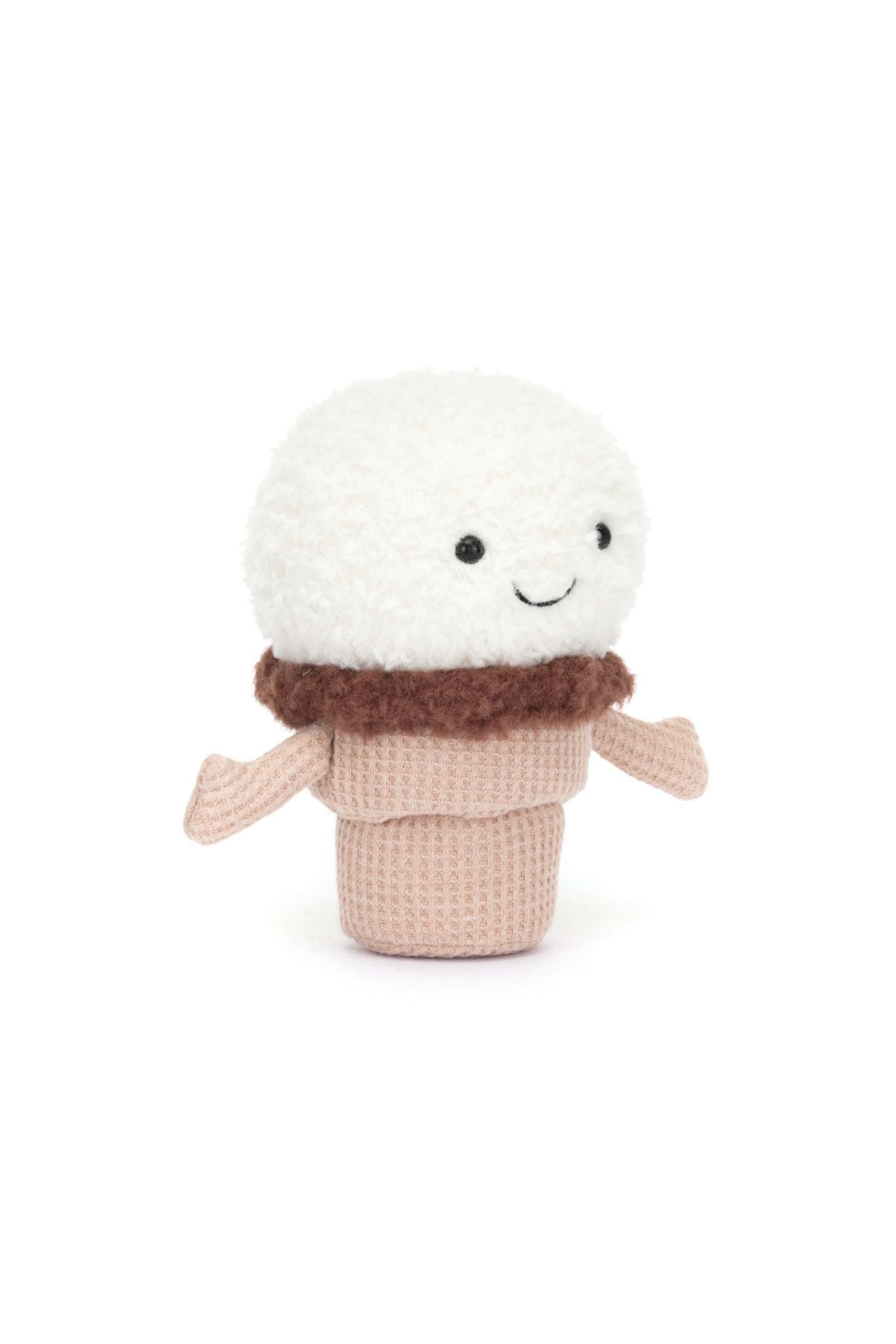 Jellycat Amuseables Ice Cream Cone Plush Toy - Soft & Cuddly Stuffed Animal for Kids, Babies & Collectors - Perfect for Playtime, Gifts & Nursery Decor