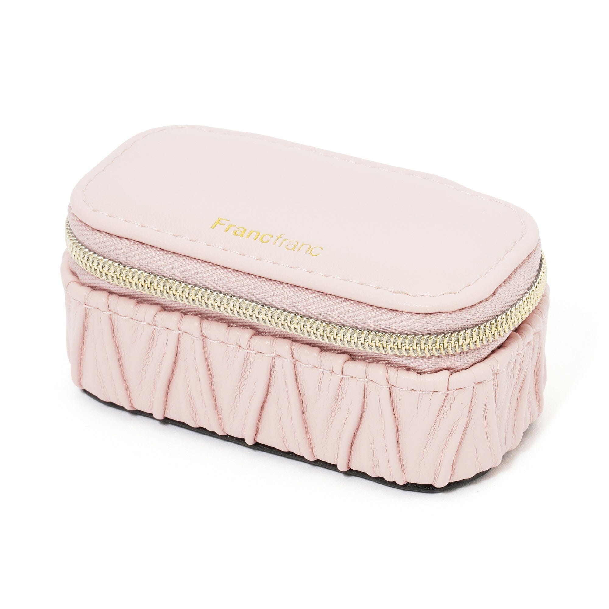 Elegant Pink Embossed Mini Travel Jewelry Box - Perfect for Vacation, Bridesmaid Gifts & Organizing Rings, Earrings & Necklaces On The Go