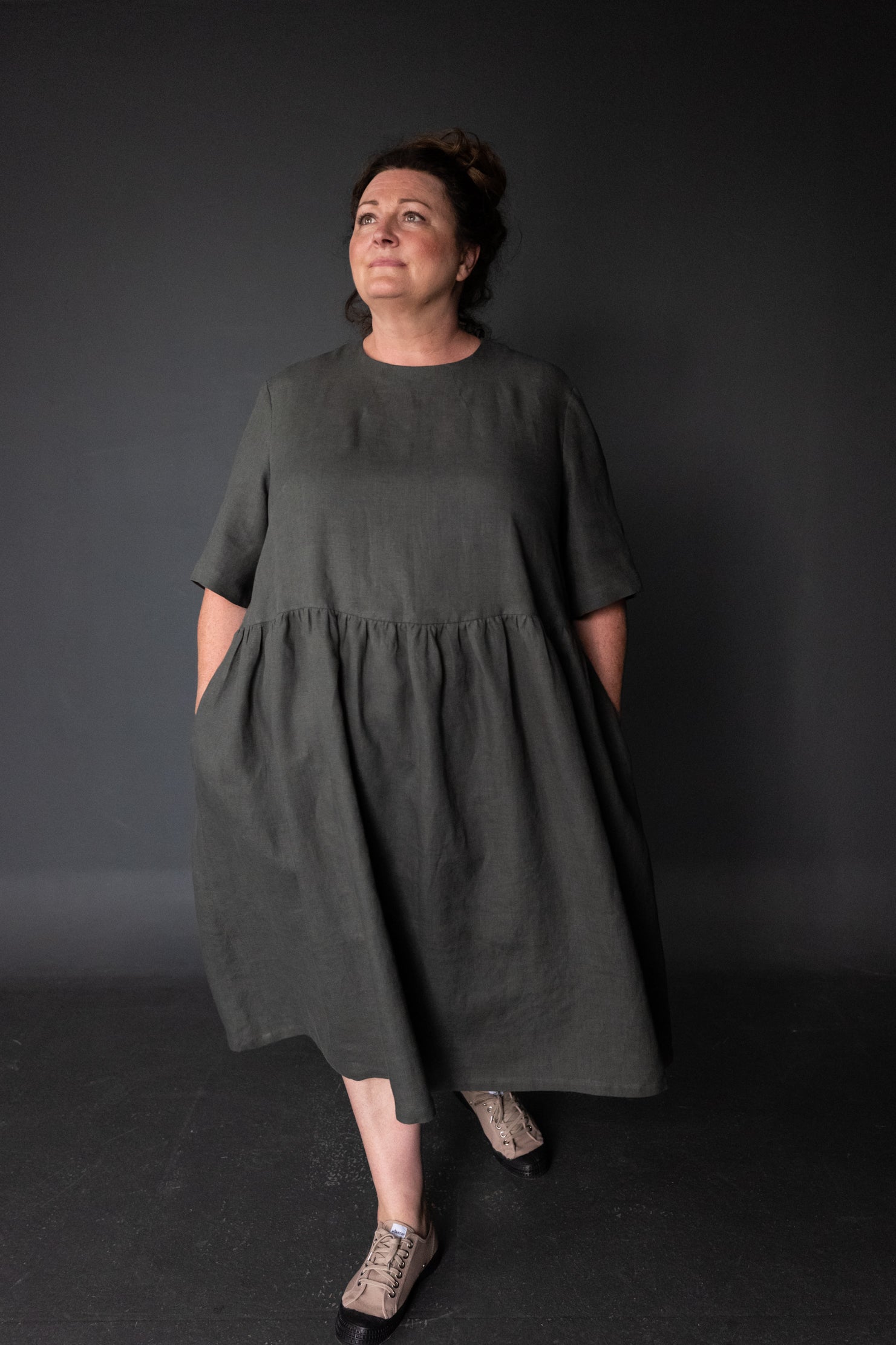 Merchant & Mills Ellis & Hattie Dress - Size 18-28 | Women's Vintage-Inspired Cotton Dress for Casual Wear & Special Occasions