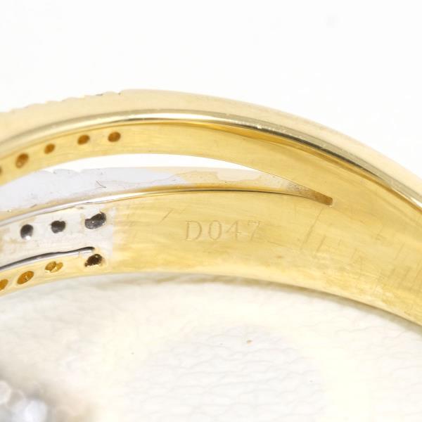 18K Yellow Gold & White Gold Diamond Ring for Women - Elegant Wedding, Engagement & Anniversary Jewelry Gift - Perfect for Proposals, Bridal Sets & Special Occasions