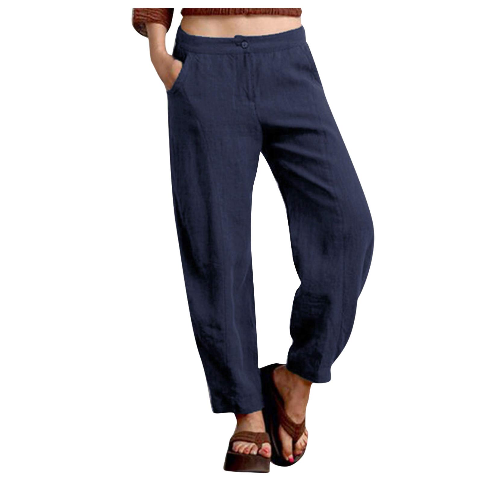 Stylish Printed Yoga Jumpsuit & Loose Pants for Men and Women - Retro High-Waisted Running Yoga Pants for Workouts, Gym, and Casual Wear