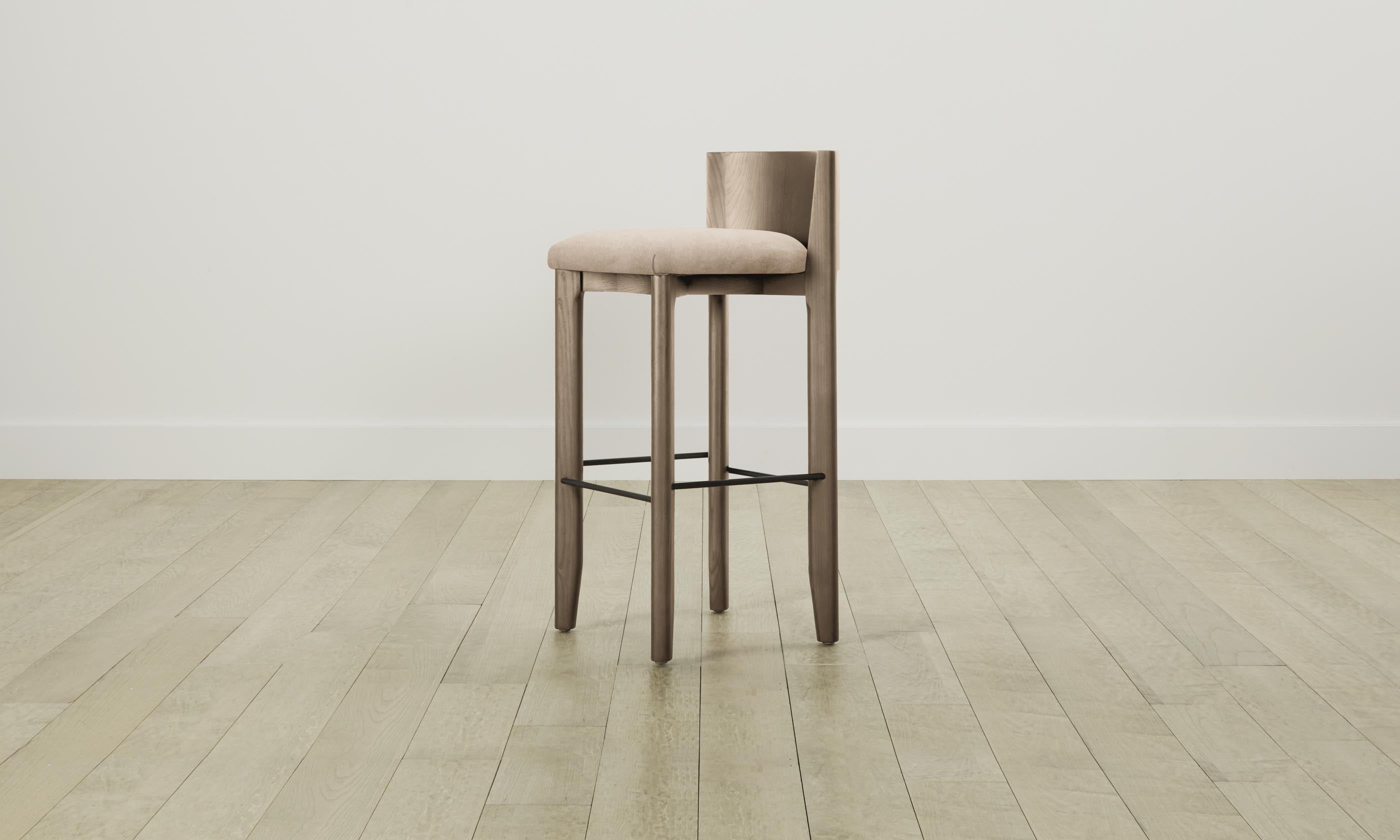 Premium Velvet Bar Stool - The Delancey Counter Stool in Dusty Rose | Modern Kitchen & Dining Room Seating for Home Bars & Breakfast Nooks