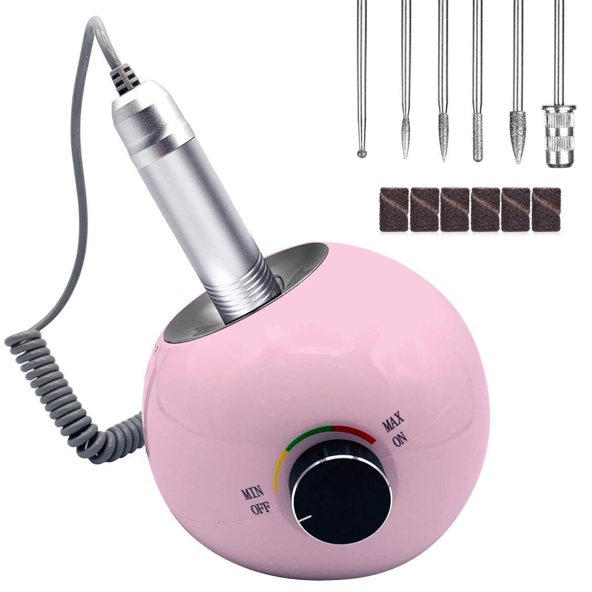 30000 RPM Rechargeable Portable Nail Drill Machine - Professional Manicure & Pedicure Kit for Home Salon, Nail Art, Acrylic & Gel Extensions - Perfect for DIY Nail Care & Professional Use