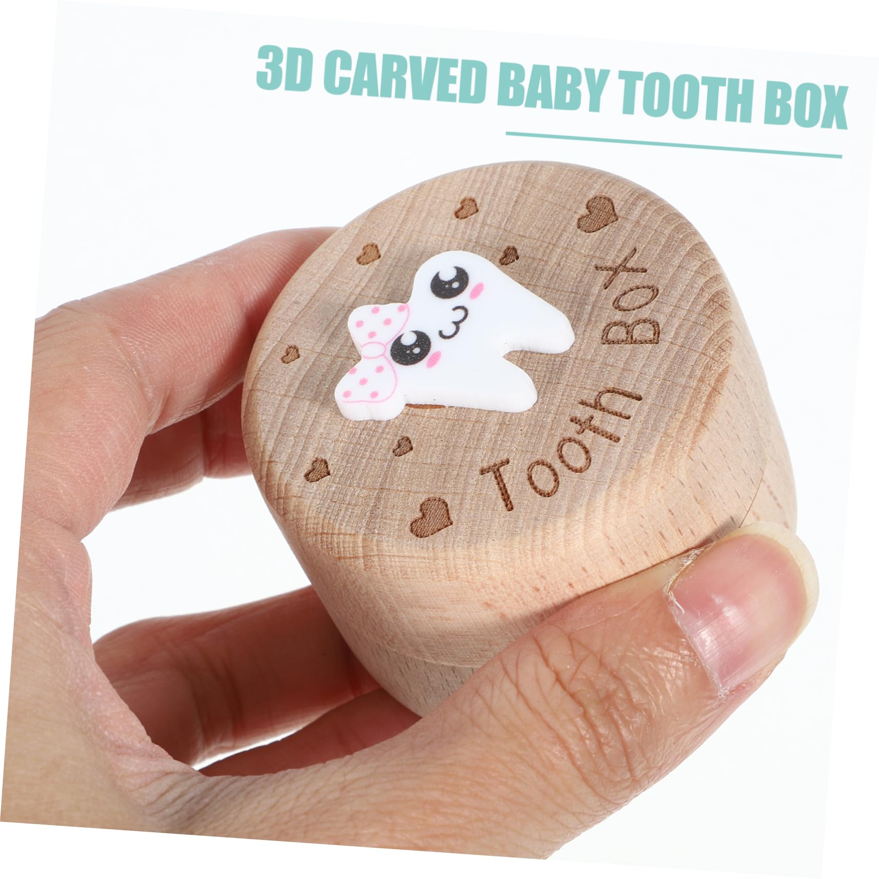 TOYANDONA 2 Pack Wooden Tooth Keepsake Box for Kids - Spacious Baby Teeth Storage Container for Boys & Girls | Perfect for First Lost Tooth, Tooth Fairy Gifts & Childhood Memorabilia
