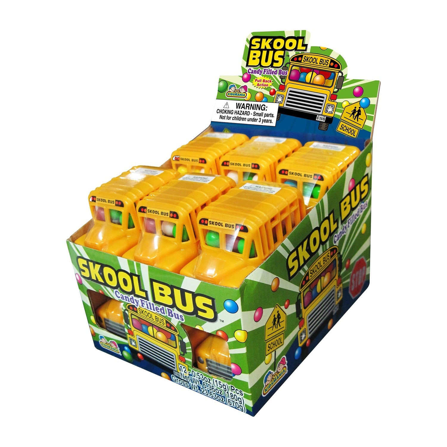 Kidsmania School Bus Toy Set - 12-Piece Box for Pretend Play & Educational Fun | Perfect for Preschoolers & Classroom Activities