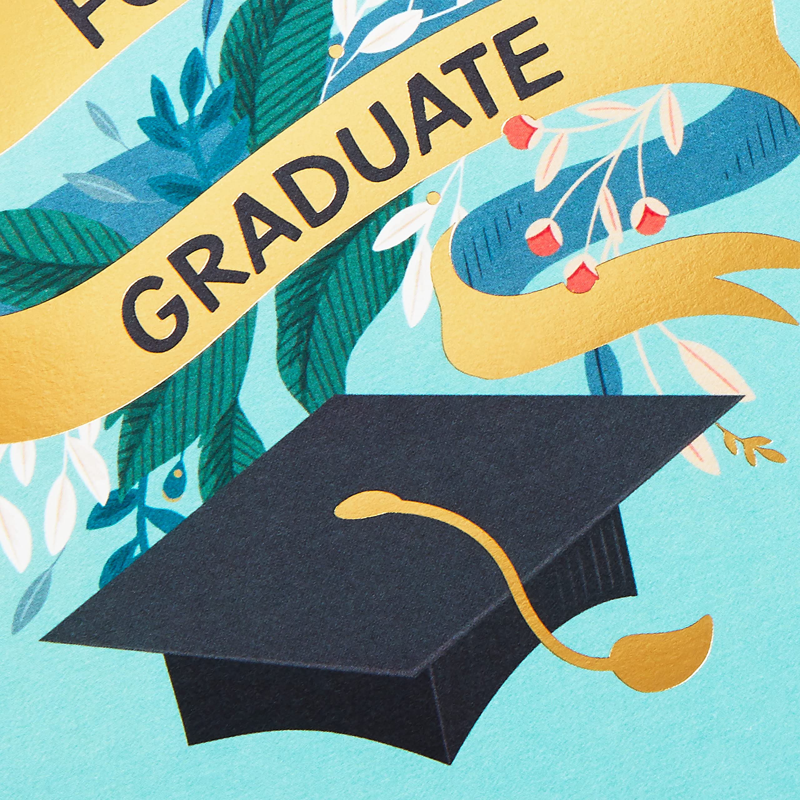 Hallmark Graduation Greeting Cards Set for Women - 16 Inspirational Cards & Envelopes (4 Beautiful Designs) - Perfect for Graduation Gifts, Congratulations & Encouragement - 