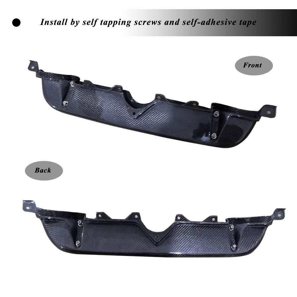 BRZ GT86 FRS Carbon Fiber Rear Diffuser - Fits Subaru BRZ 2013-2019 & Toyota FT86 GT86 Scion FR-S 2013-2016 - Rear Bumper Lip Spoiler for Enhanced Aerodynamics & Sporty Styling - Perfect for Car Enthusiasts & Track Day Upgrades