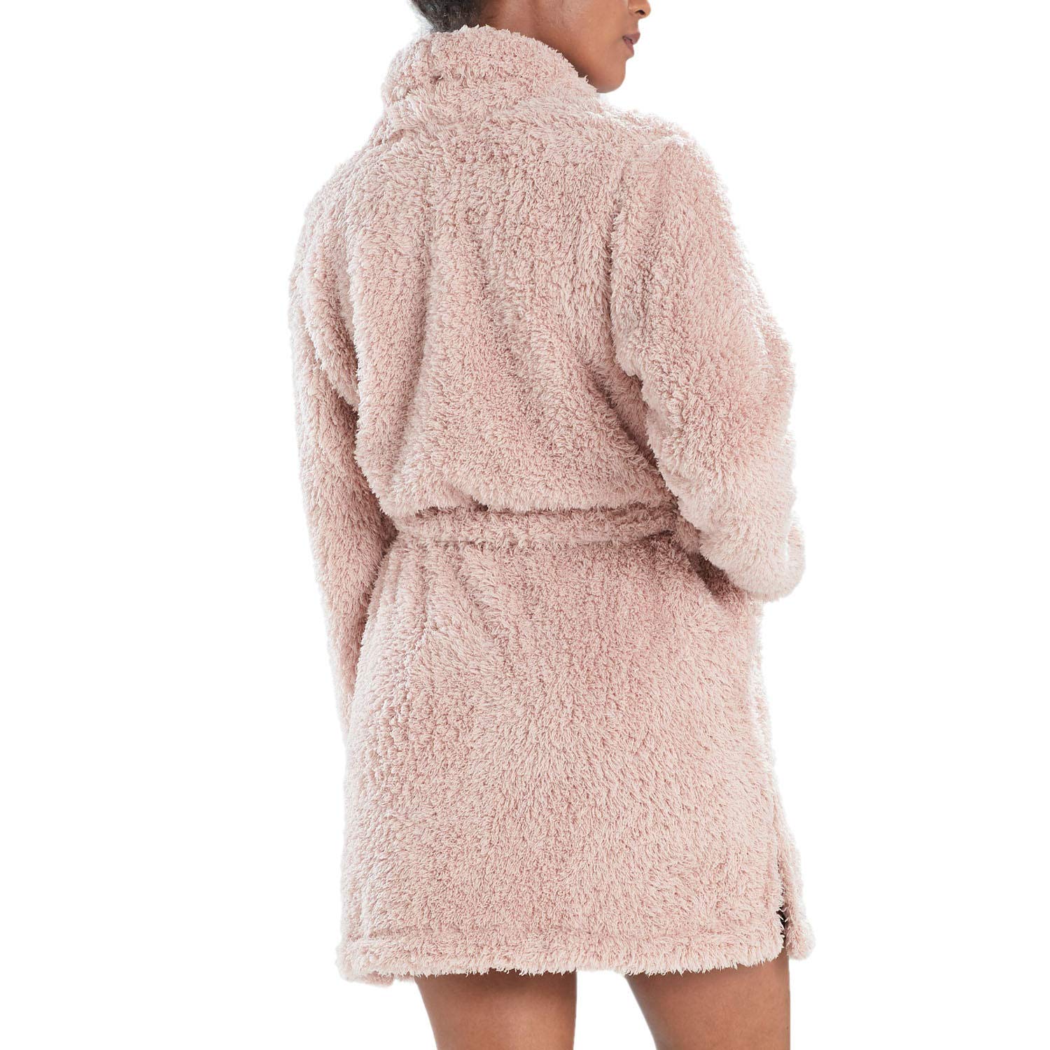 Soft Plush Lounge Cardigan for Women by N Natori - Rose Color (S/M) | Cozy & Stylish Sweater for Home, Office & Casual Outings