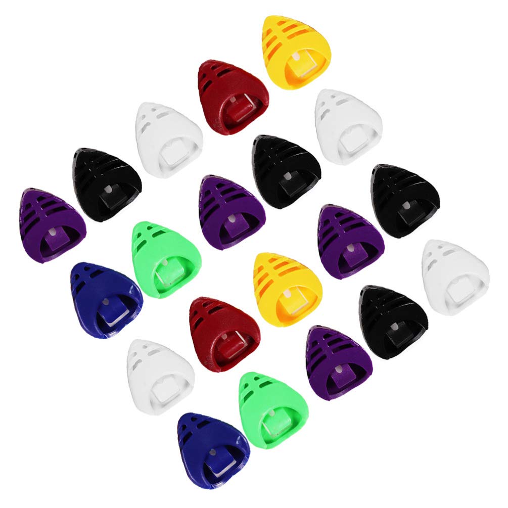 MILISTEN 25-Piece Guitar Pick Case - Durable Plectrum Holder for Guitar, Bass & Ukulele - Compact Pick Storage Organizer with Secure Clamp - Perfect for Musicians, Bands & Travel - Guitar Accessories & Picks Holder
