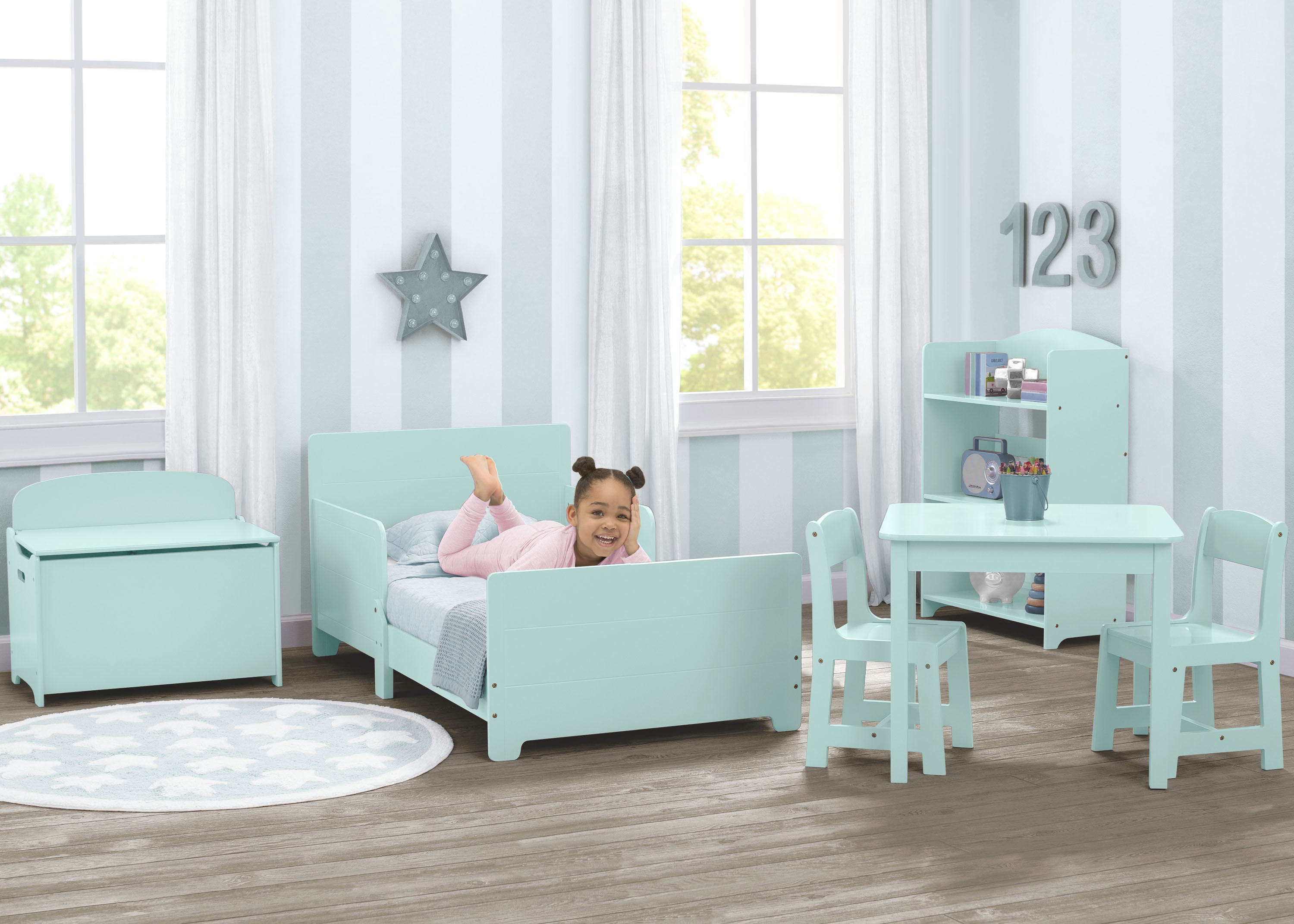 MySize Toddler Bed - Adjustable Wooden Toddler Bed for Kids 2-5 Years | Safe & Sturdy Transition Bed for Nursery, Daycare or Travel | Perfect for Growing Toddlers