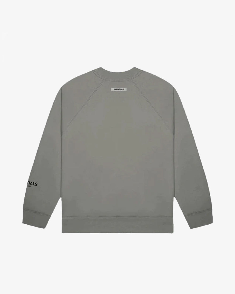 FOG ESSENTIALS SS20 Silicone Applique Logo Charcoal Grey Crewneck Sweatshirt - Streetwear Fashion for Men & Women