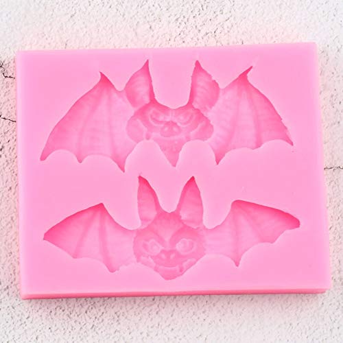3D Halloween Bat Silicone Mold for DIY Soap, Chocolate, Candy, Fondant - Perfect for Cake Decorating, Ice Cream Toppers, Jelly Shots & Dessert Making (1pc)