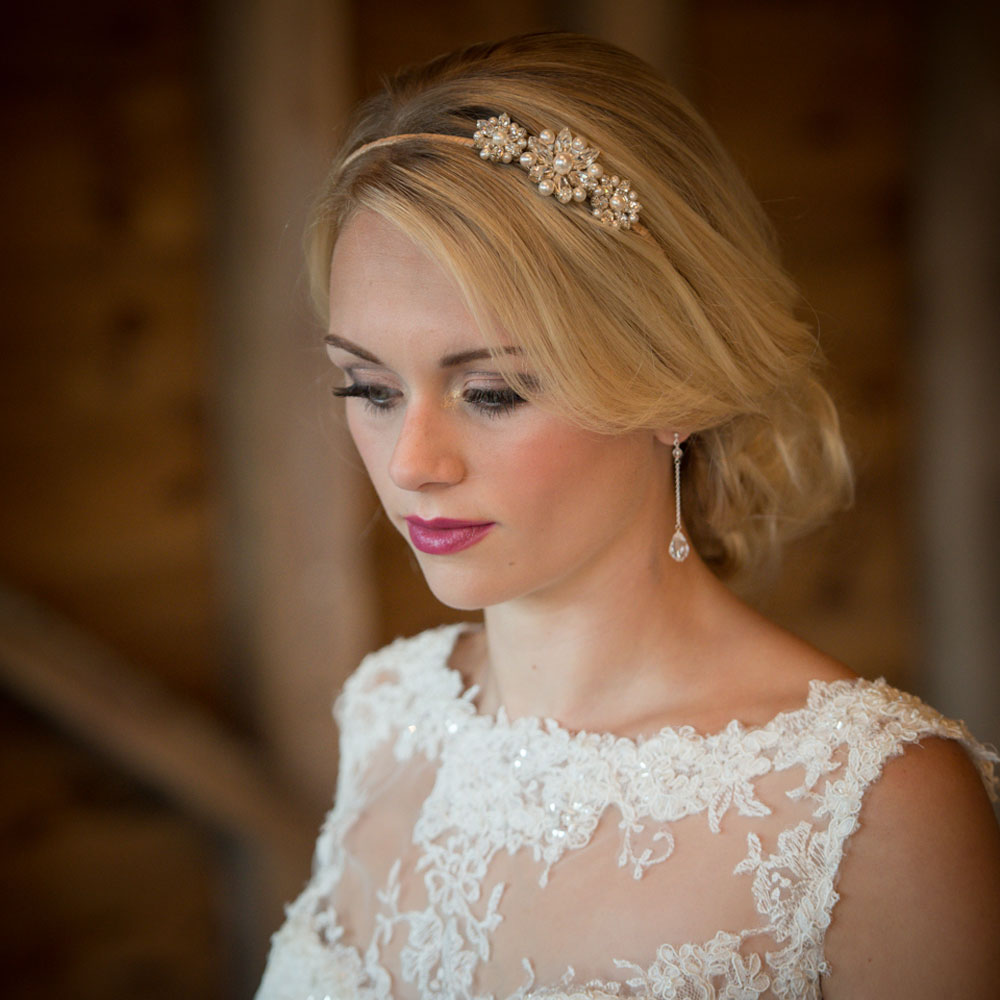 Vanessa II Floral Headband for Women - Elegant Hair Accessory for Weddings, Parties & Everyday Wear | Adjustable & Comfortable