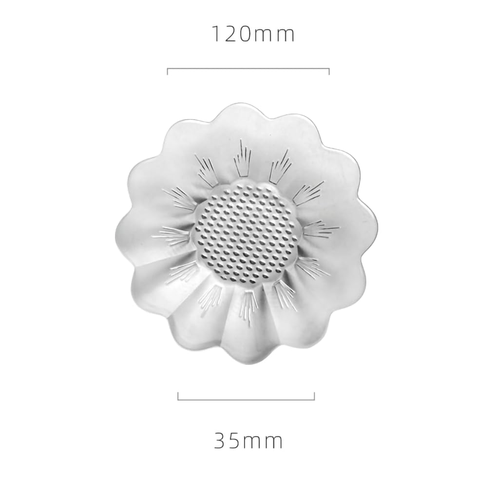 WAIT FLY Clear Glass Tea Bag Holder & Coaster Set - Sunflower Design, Perfect for Tea Accessories, Spoon Rest, Seasoning Dishes, and Side Dishes - Ideal for Afternoon Tea, Kitchen Organization, and Dining Table Decor