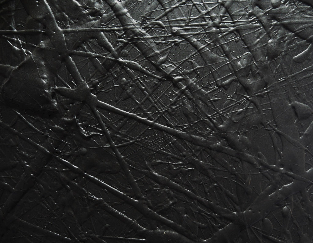 Little Wicked 75cm x 100cm Black Textured Abstract Canvas Wall Art - Modern Home Decor for Living Room, Bedroom & Office