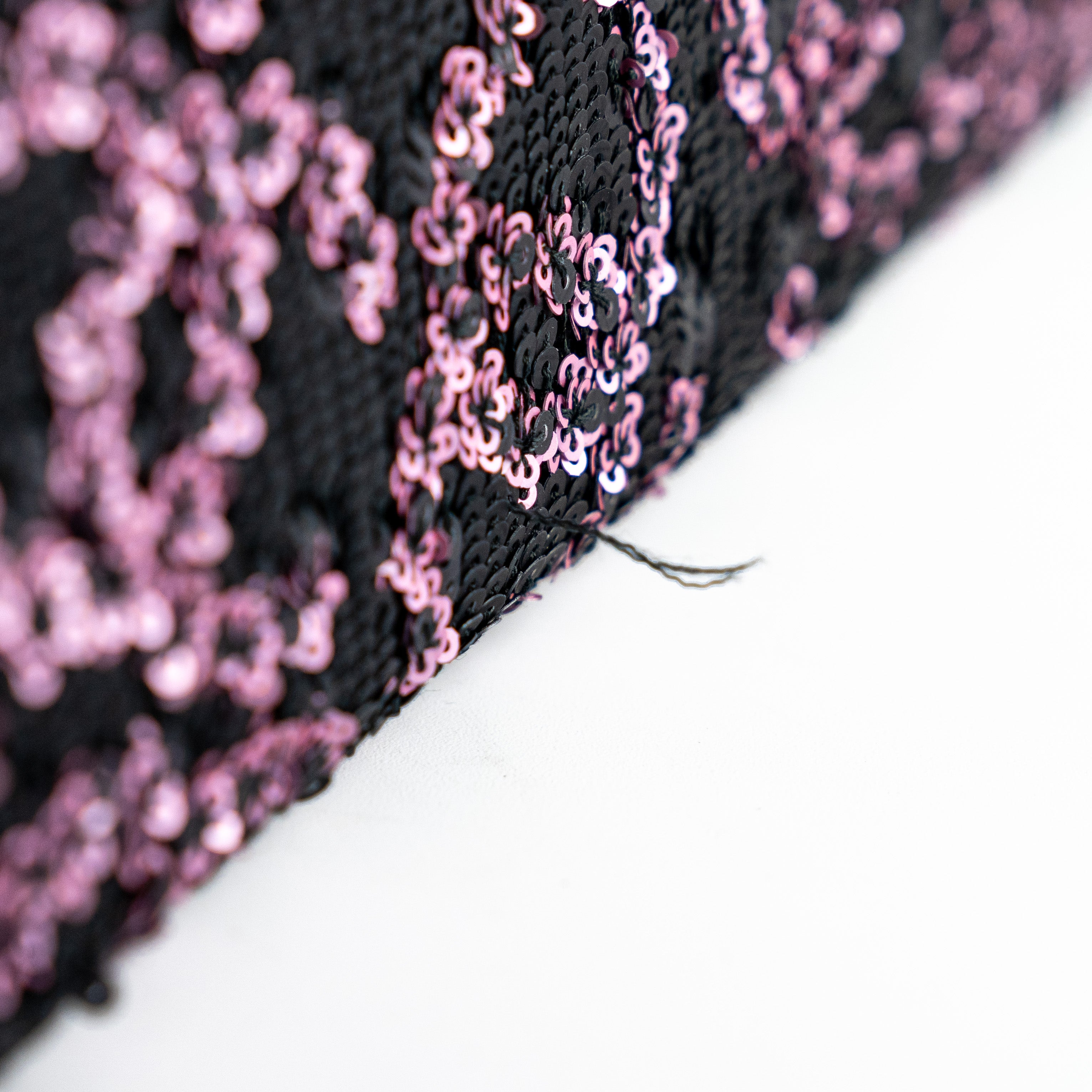 Chanel Medium/Large Classic Flap Bag with Sequin in Pink & Black | Luxury Designer Handbag for Women | Perfect for Evening Parties & Special Occasions