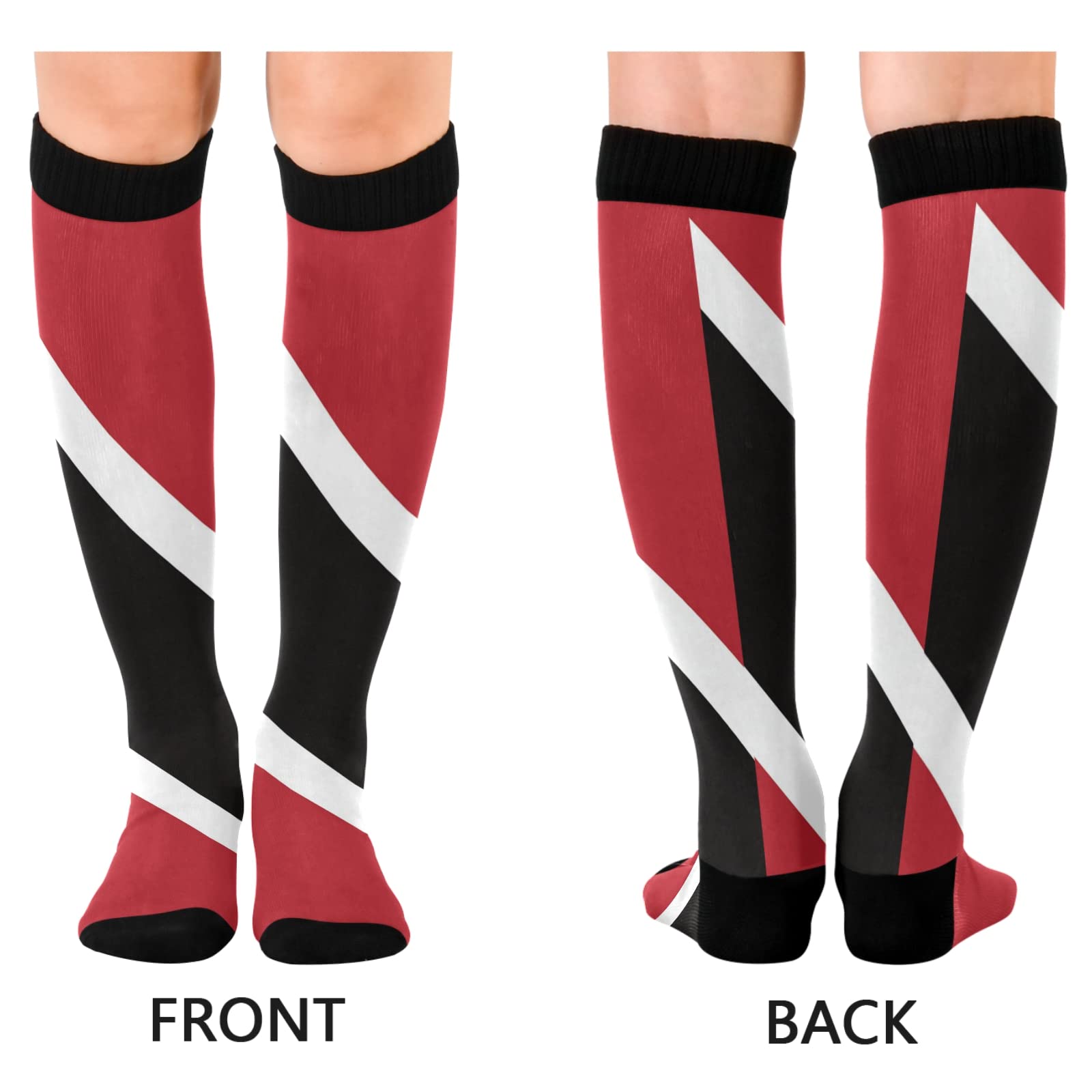 BGXW Compression Socks for Women & Men - 15-20 mmHg Graduated Support, Knee High Calf Socks (1 Pair) - Ideal for Running, Travel, Nursing & Varicose Vein Relief