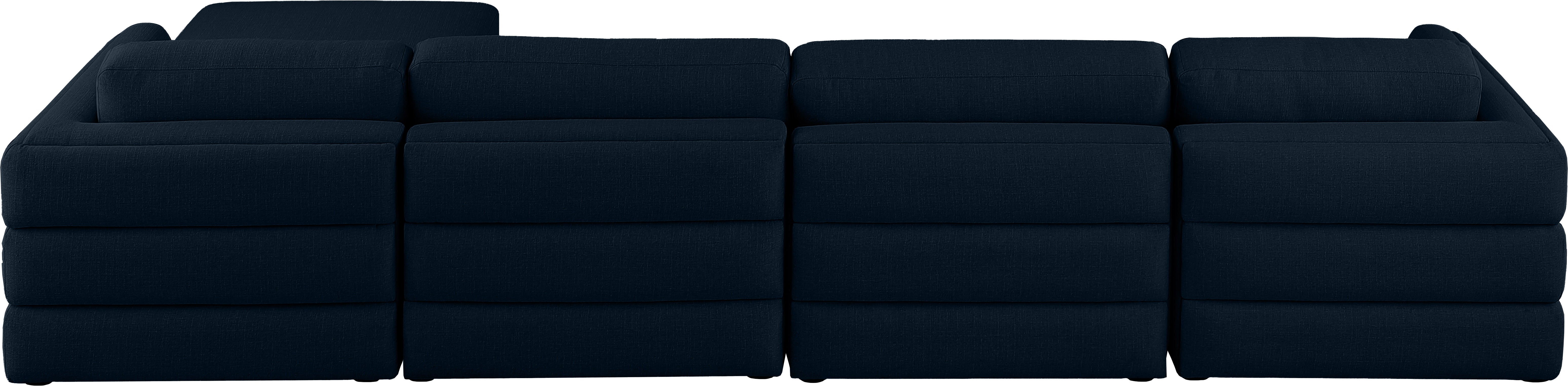 Beckham Durable Linen Textured Fabric Modular Sectional Sofa - Modern Living Room Furniture for Home Theater, Family Gatherings & Cozy Relaxation