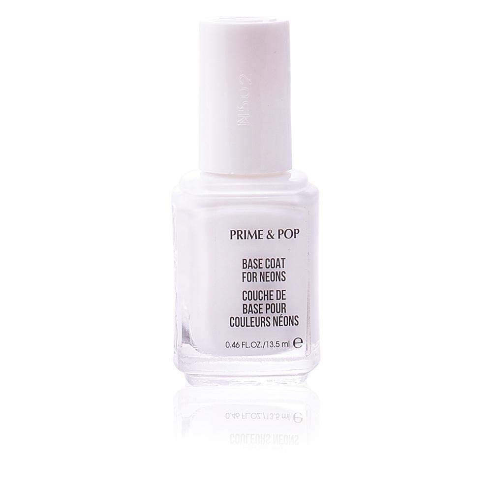 Essie Prime & Pop Base Coat for Neon Nails - Long-Lasting Nail Treatment & Polish Primer - Perfect for Vibrant Summer Manicures & Nail Art Designs