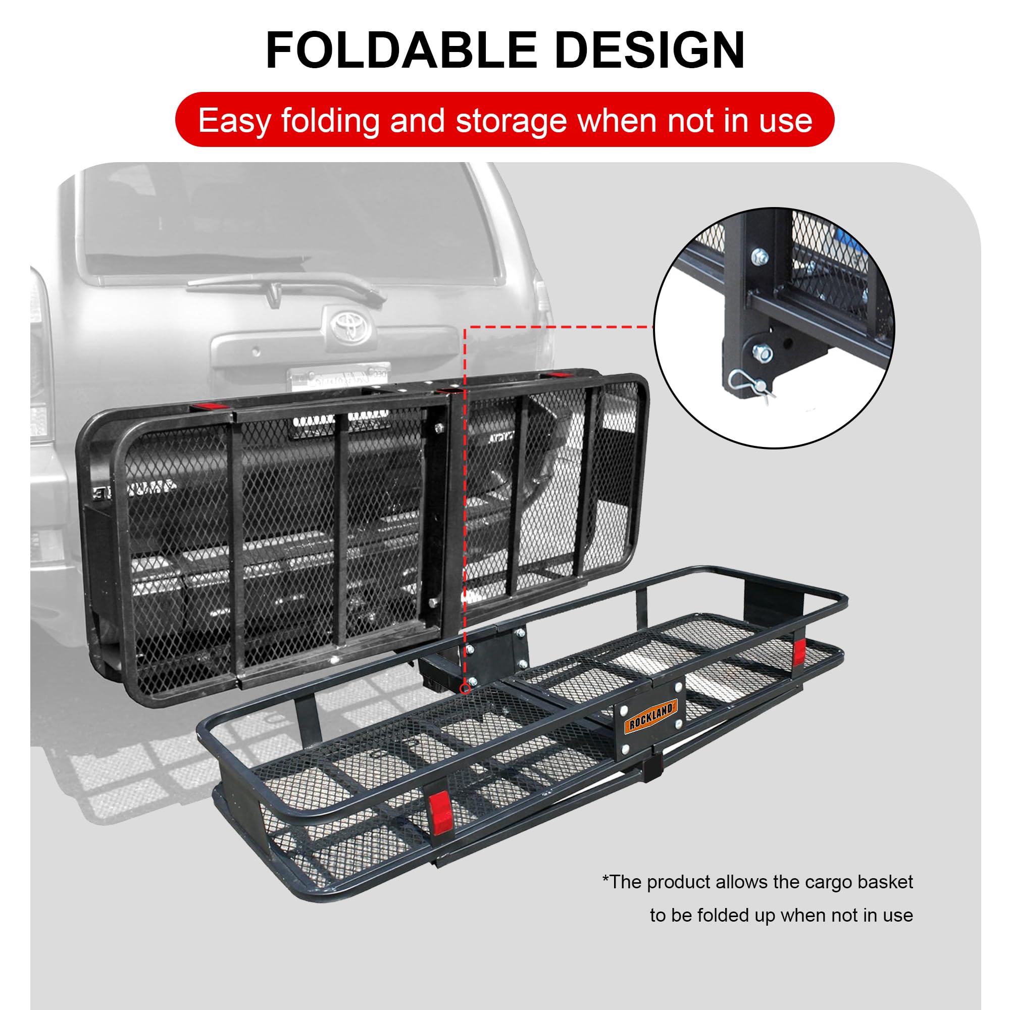 Rockland 500 LBS Heavy Duty Foldable Cargo Carrier - 60