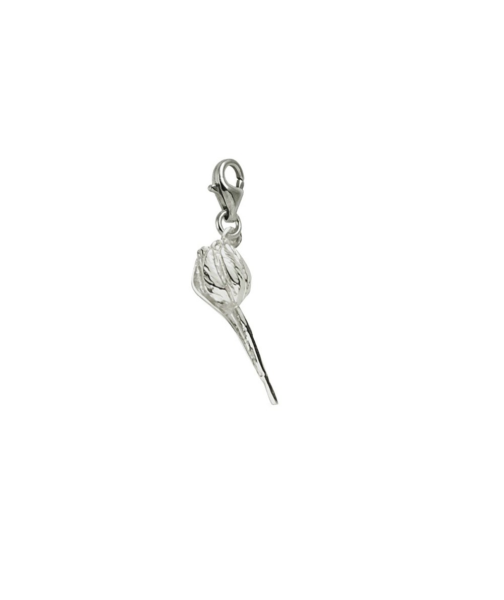 Elegant Tulip Charm with Lobster Claw Clasp - Dainty Jewelry Charms for Bracelets & Necklaces - Perfect for DIY Jewelry Making, Gift Giving and Everyday Wear